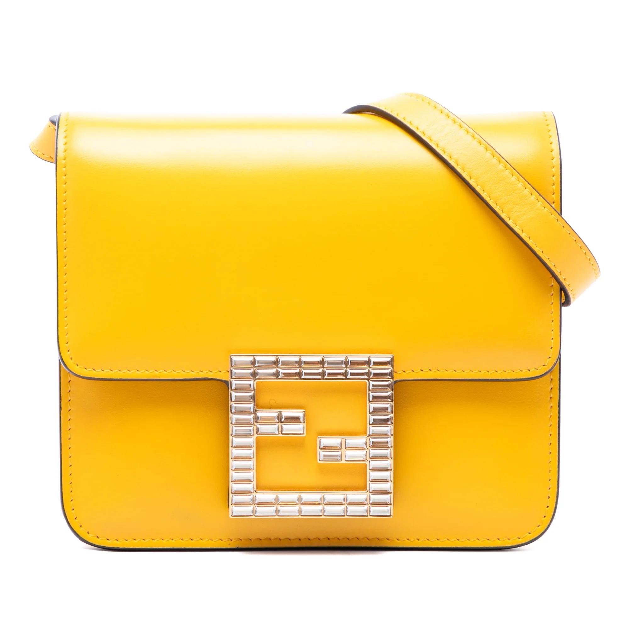 Pocket leather crossbody bag