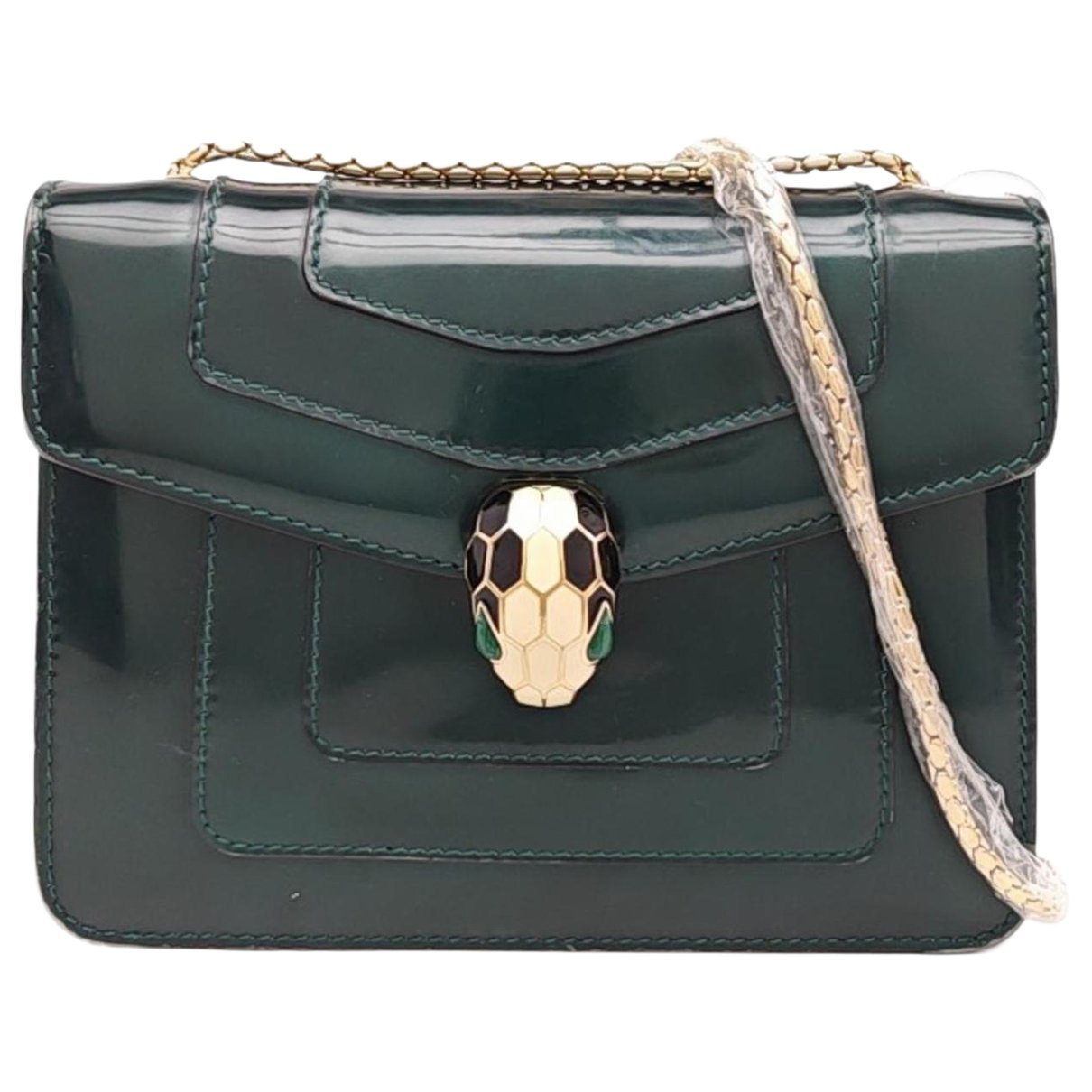 Patent leather handbag