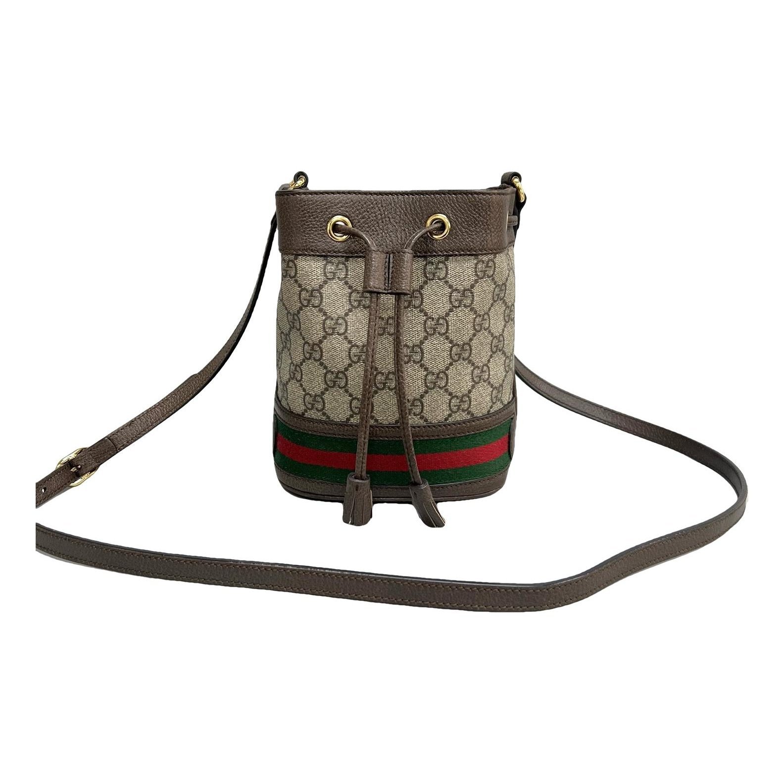Ophidia Bucket leather handbag