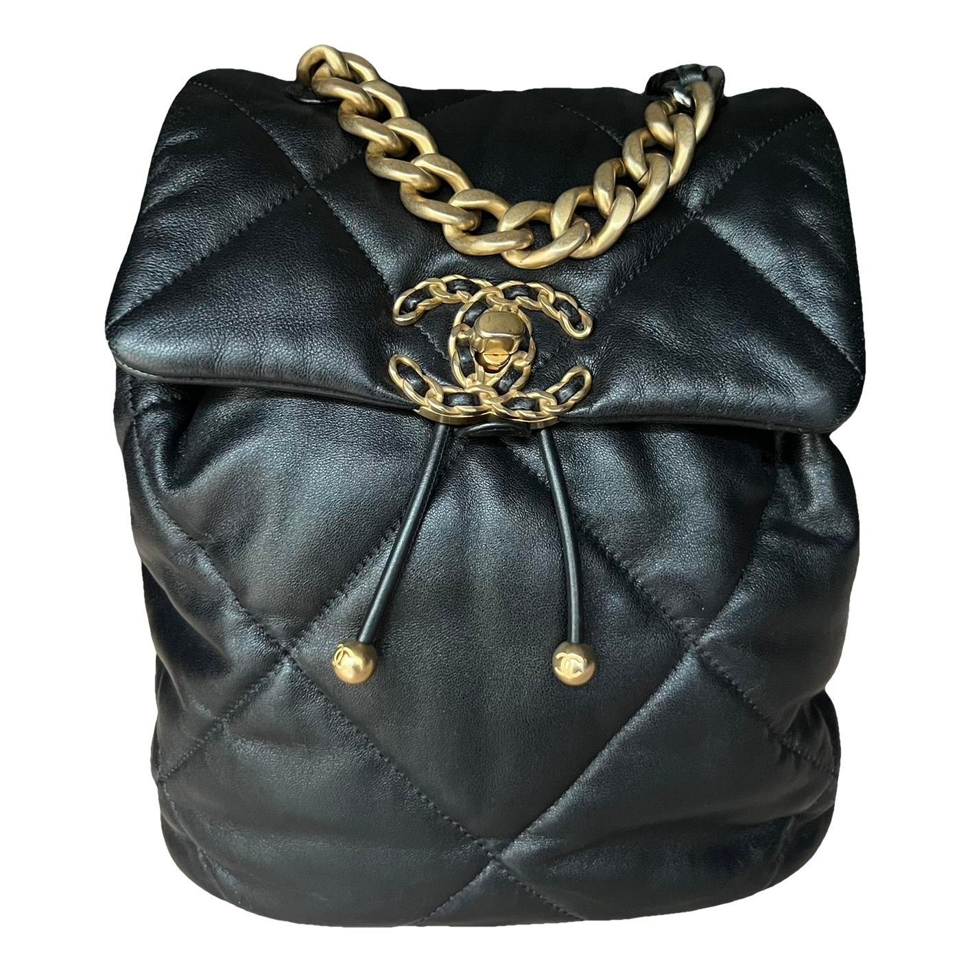 Leather backpack