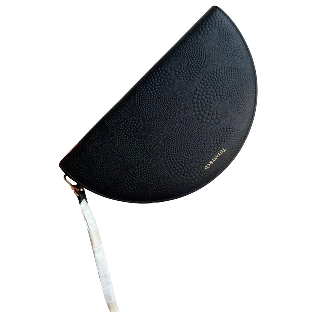 Leather clutch bag