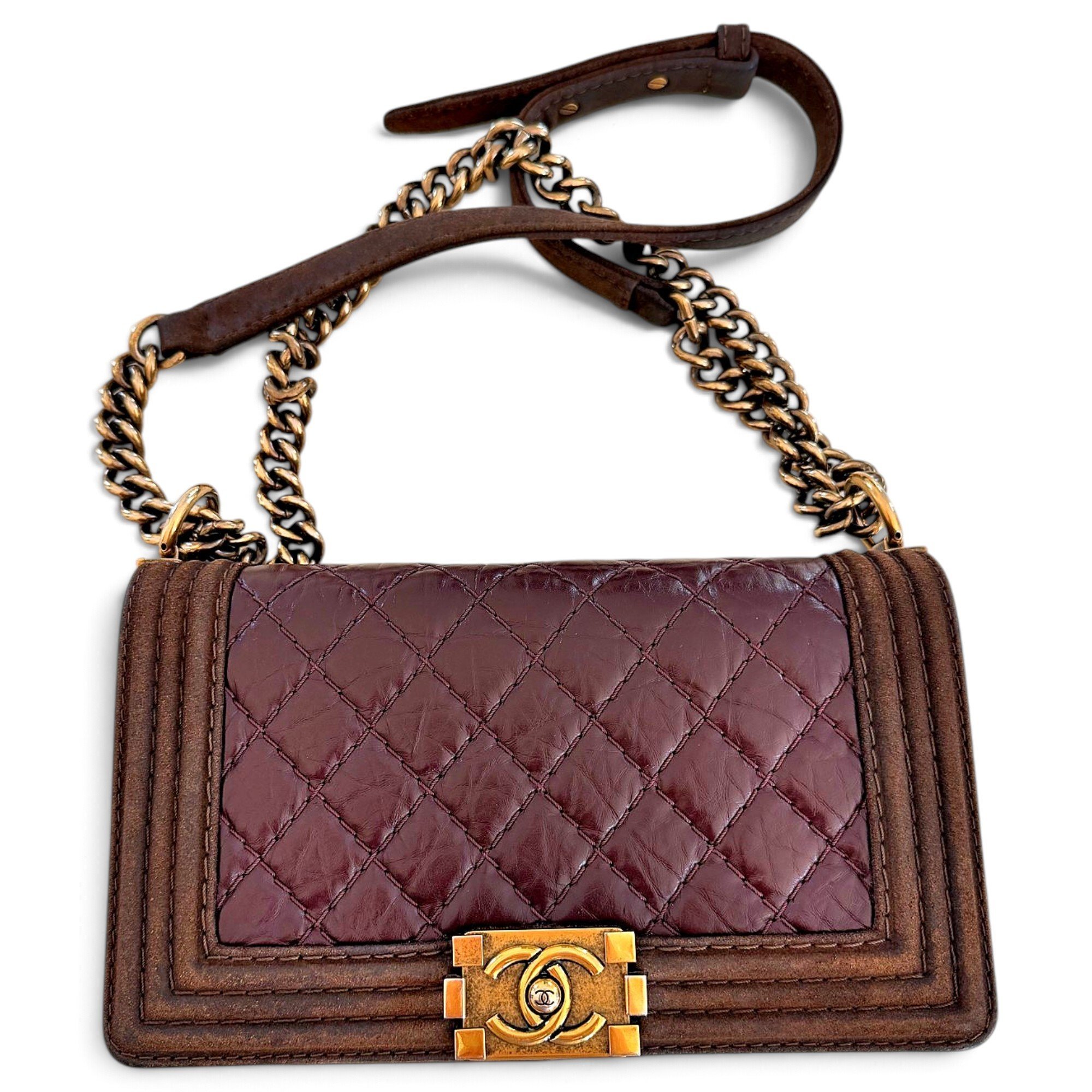 Boy leather crossbody bag