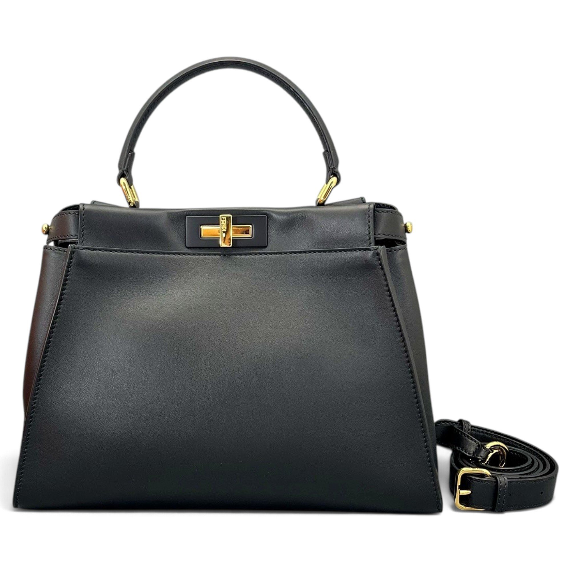 Peekaboo leather handbag