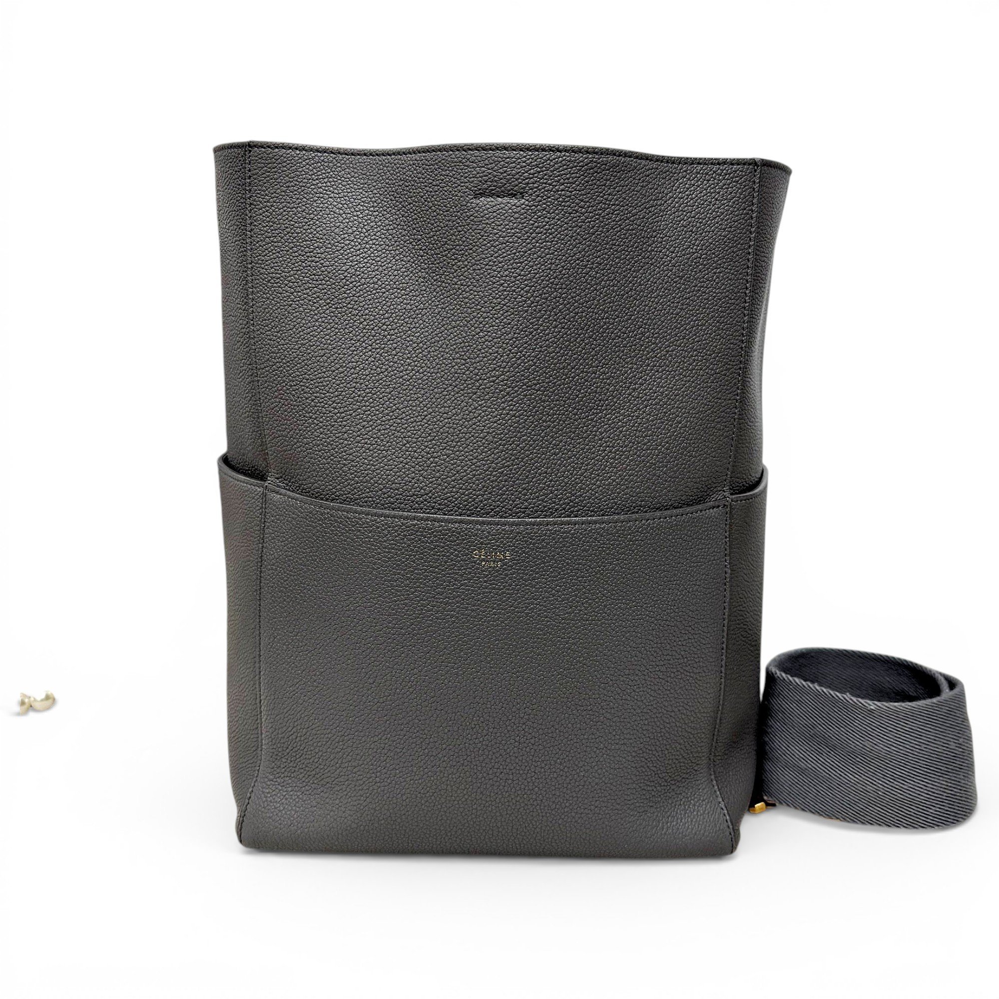 Seau Sangle leather handbag