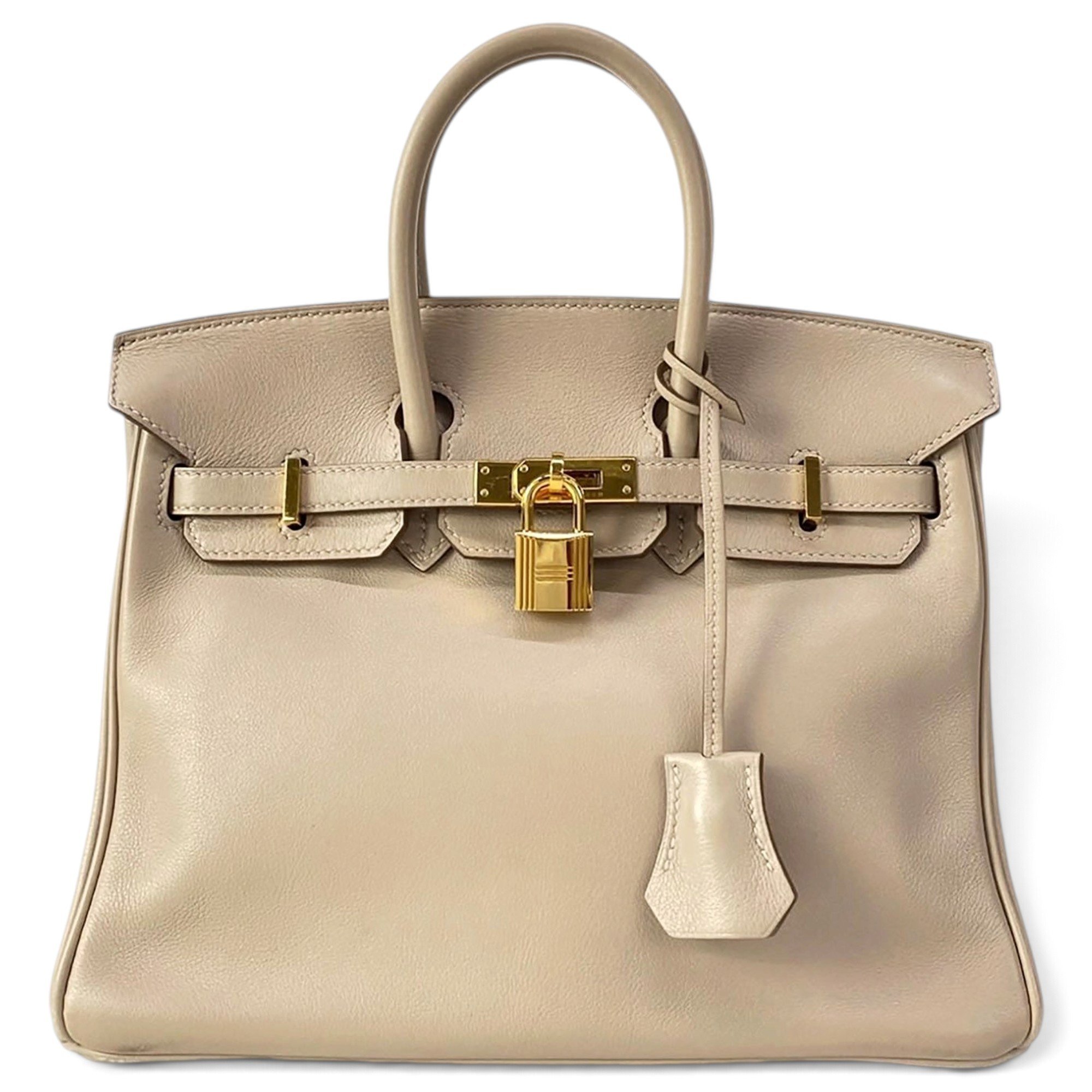 Birkin 25 leather handbag