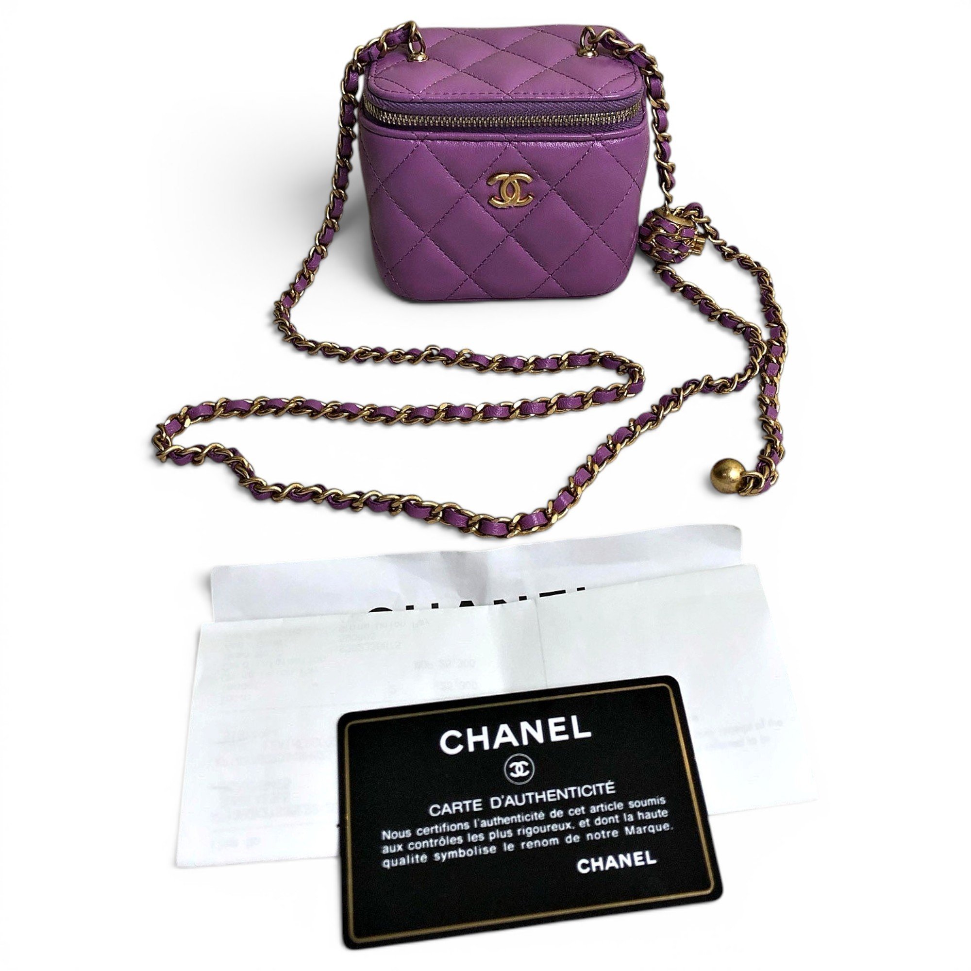 Vanity leather mini bag