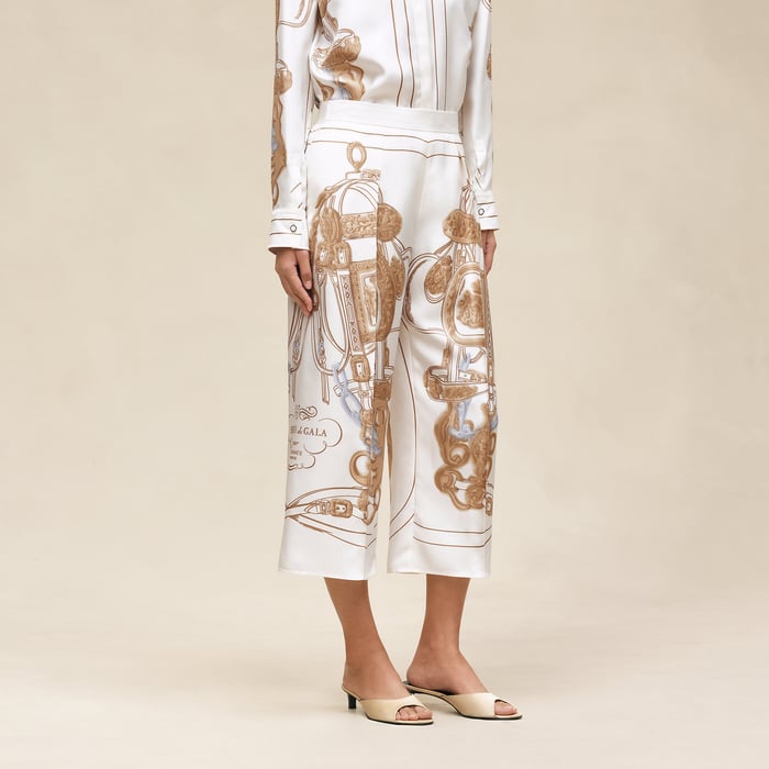 Blanc Nacre "Brides De Gala Gold" Pants