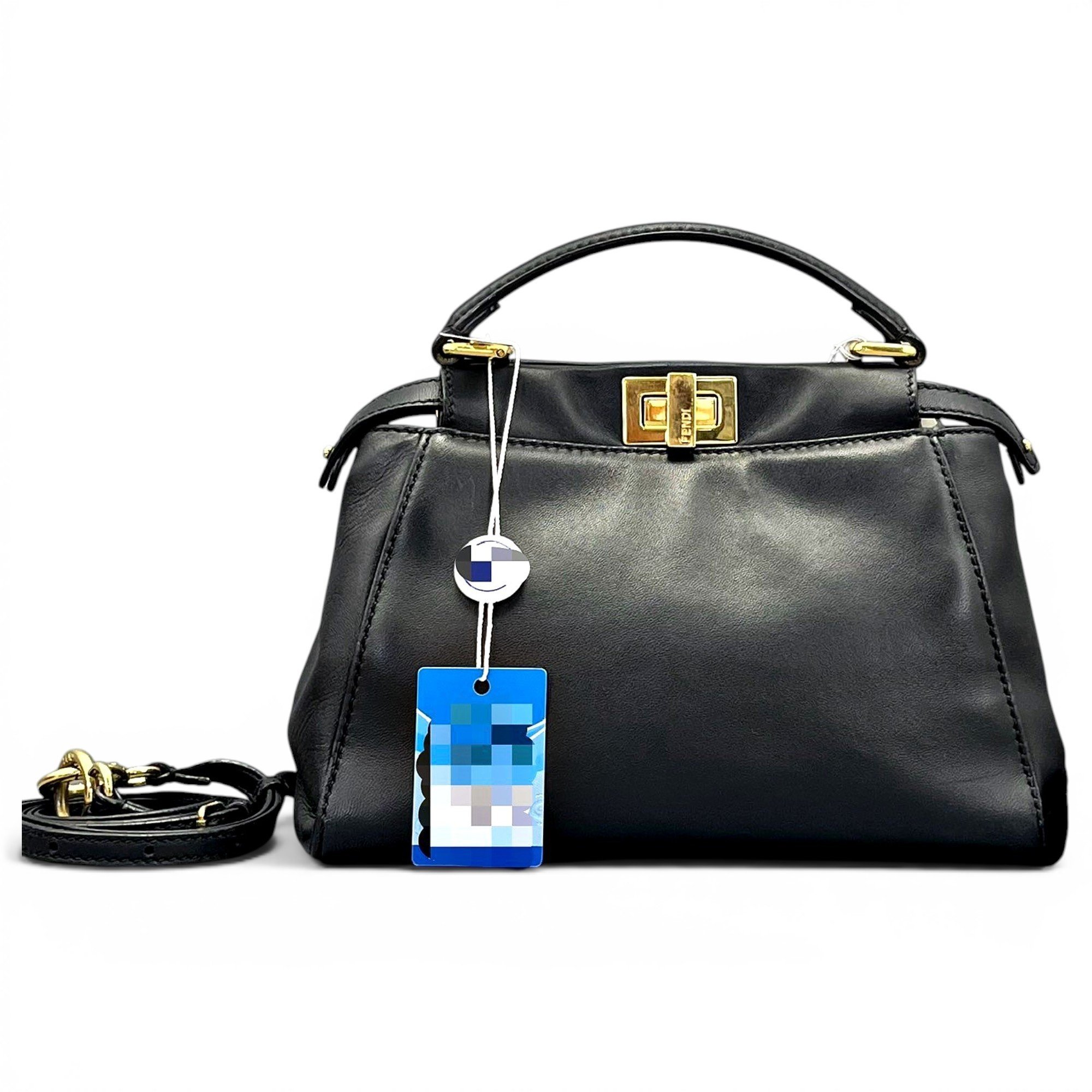 Peekaboo leather handbag