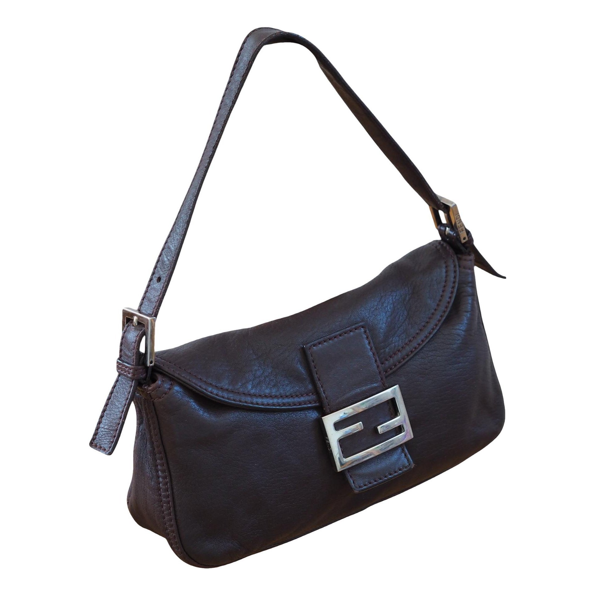Baguette leather handbag