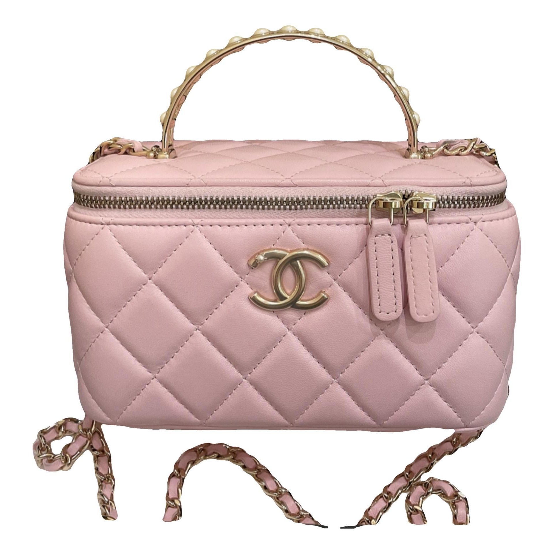 Trendy CC Vanity leather handbag
