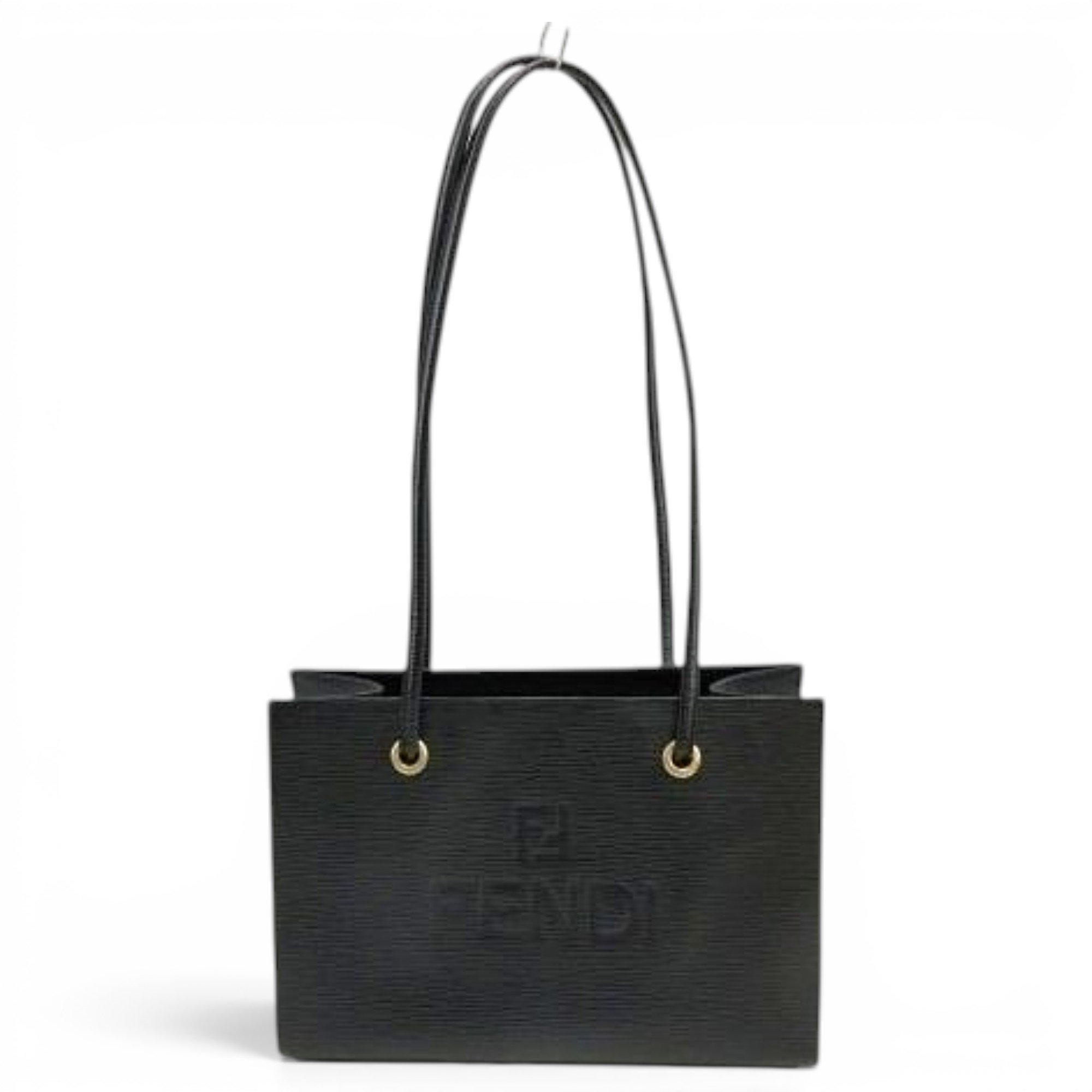 Pocket leather handbag