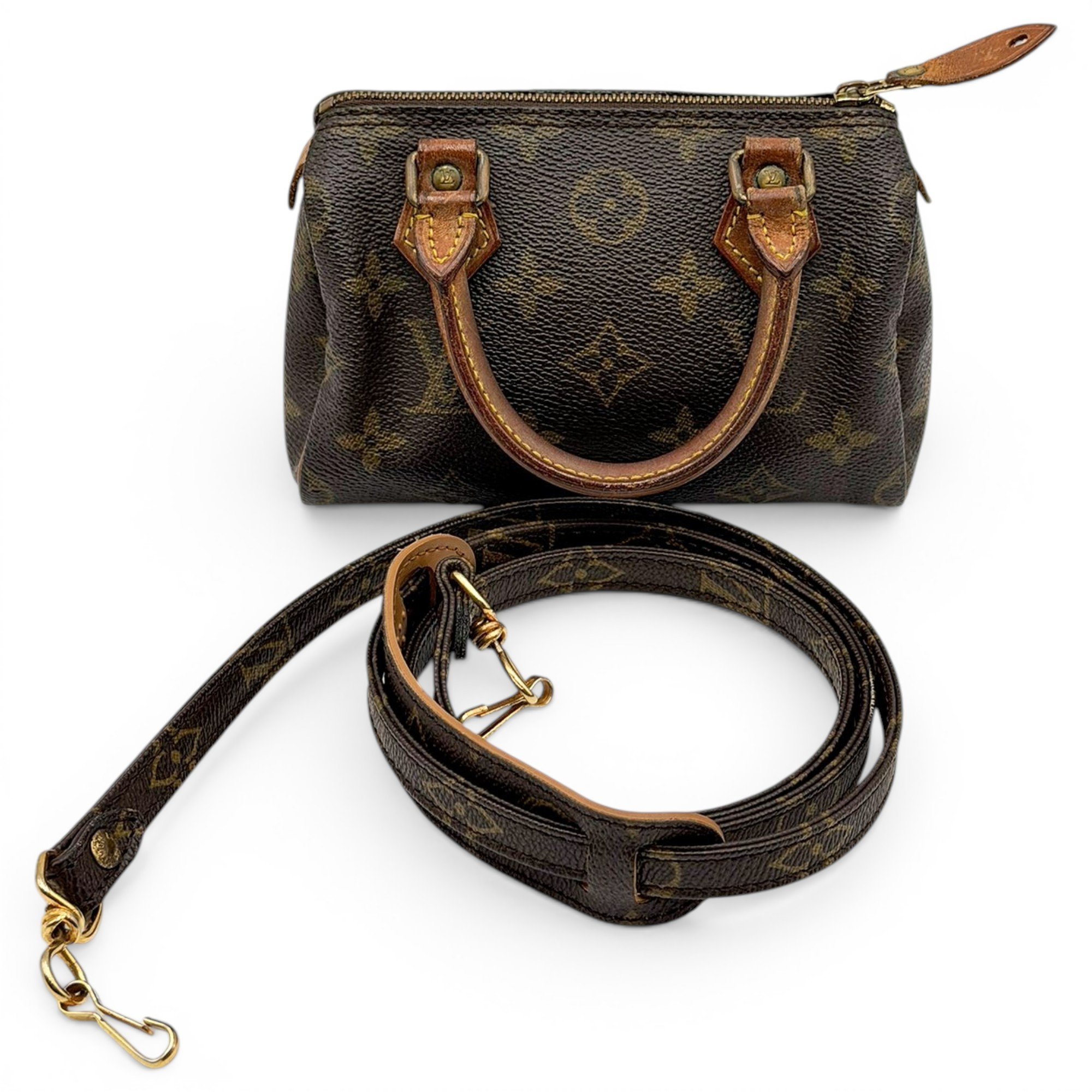 Louis Vuitton Nano Speedy / Mini HL cloth bowling bag