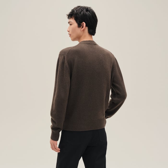 Café Cashmere "Cheval Tangram" Crewneck Sweater