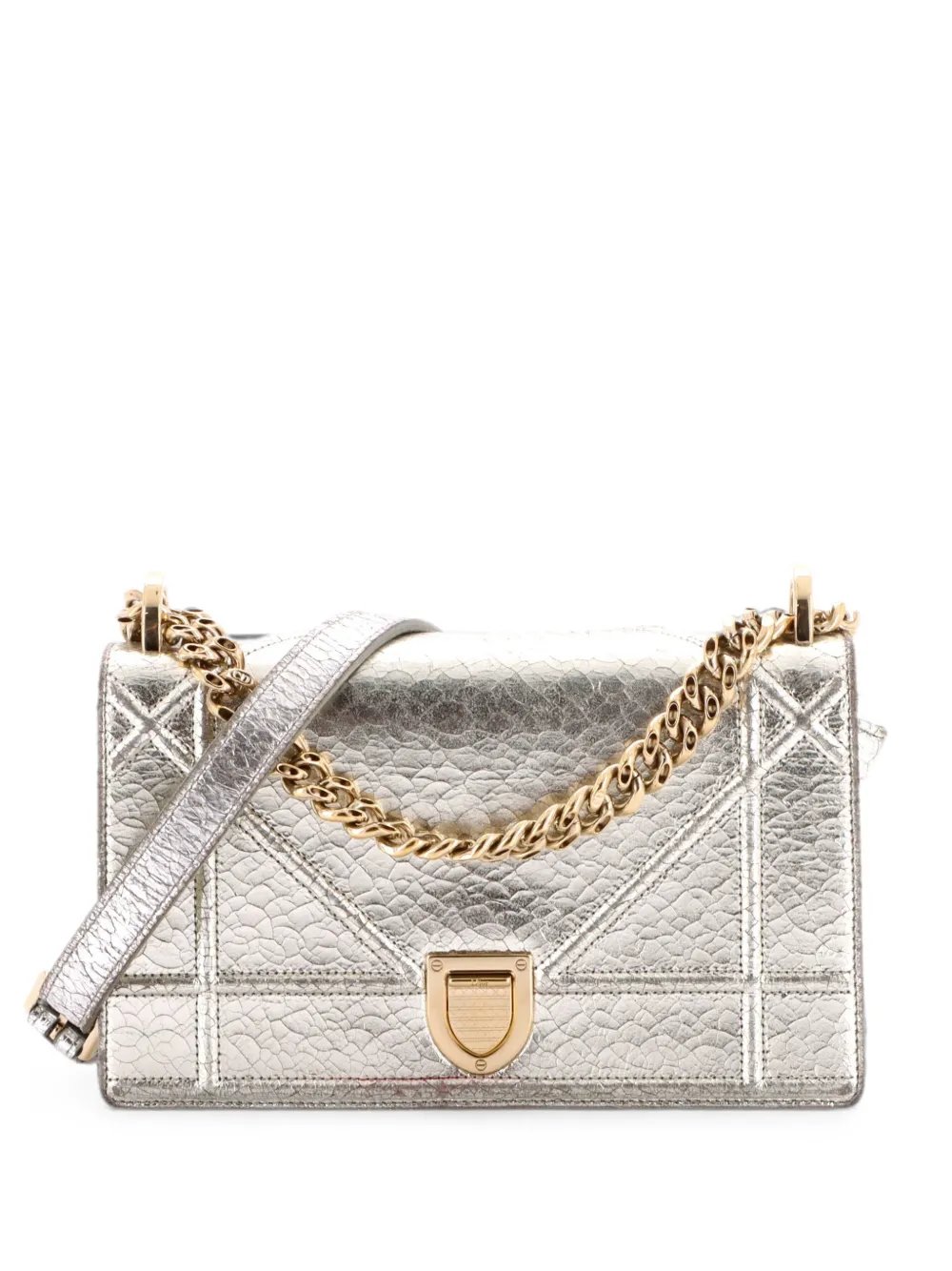 Diorama Flap Bag Crackled Deerskin Small shoulder bag