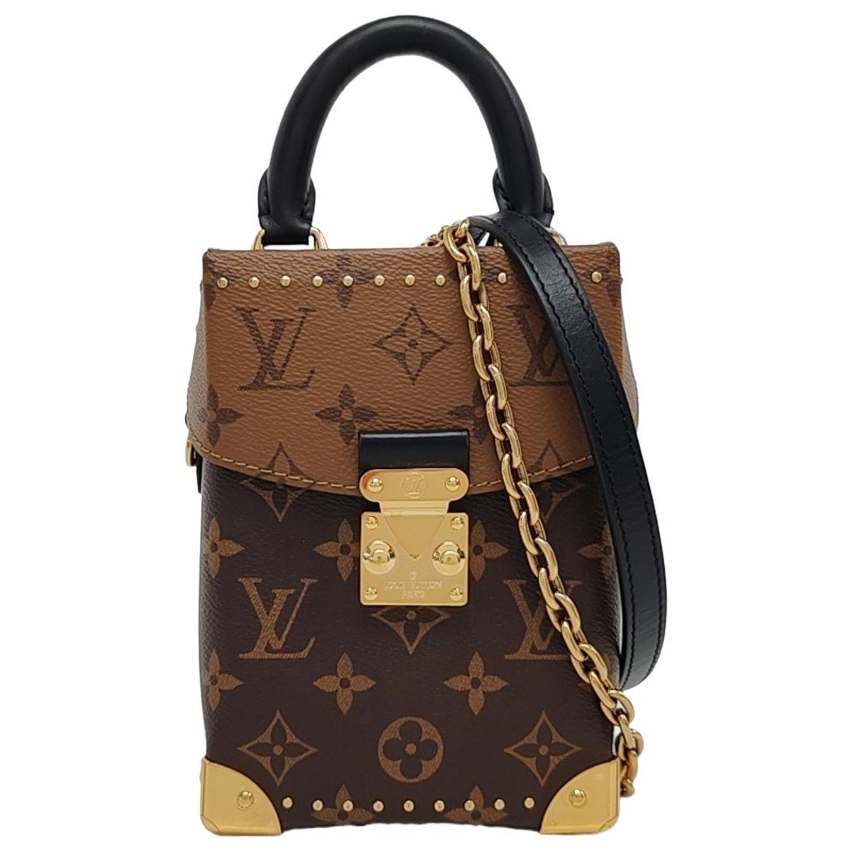 Camera Box leather handbag