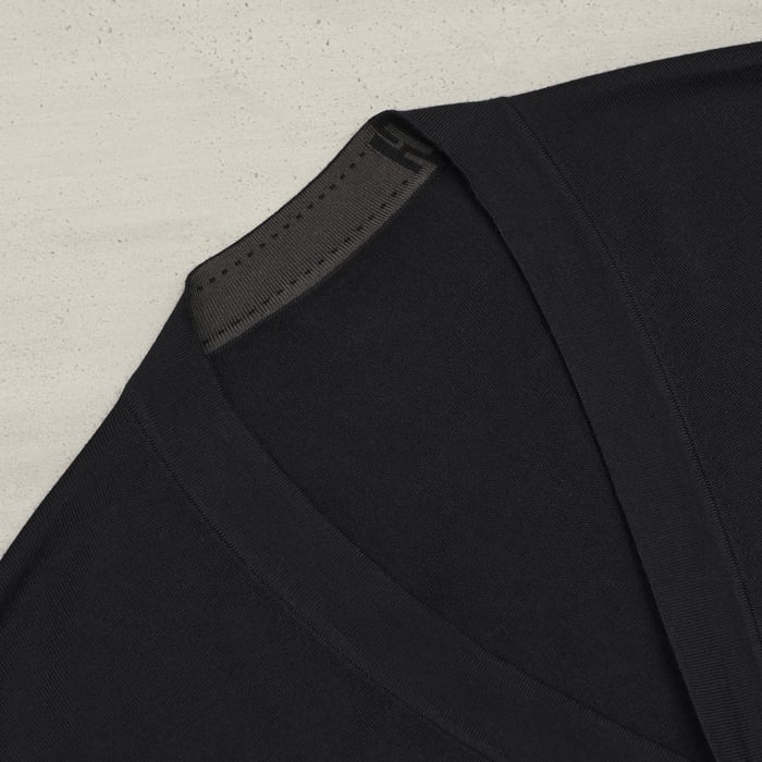 Noir "Detail H" Buttoned Cardigan