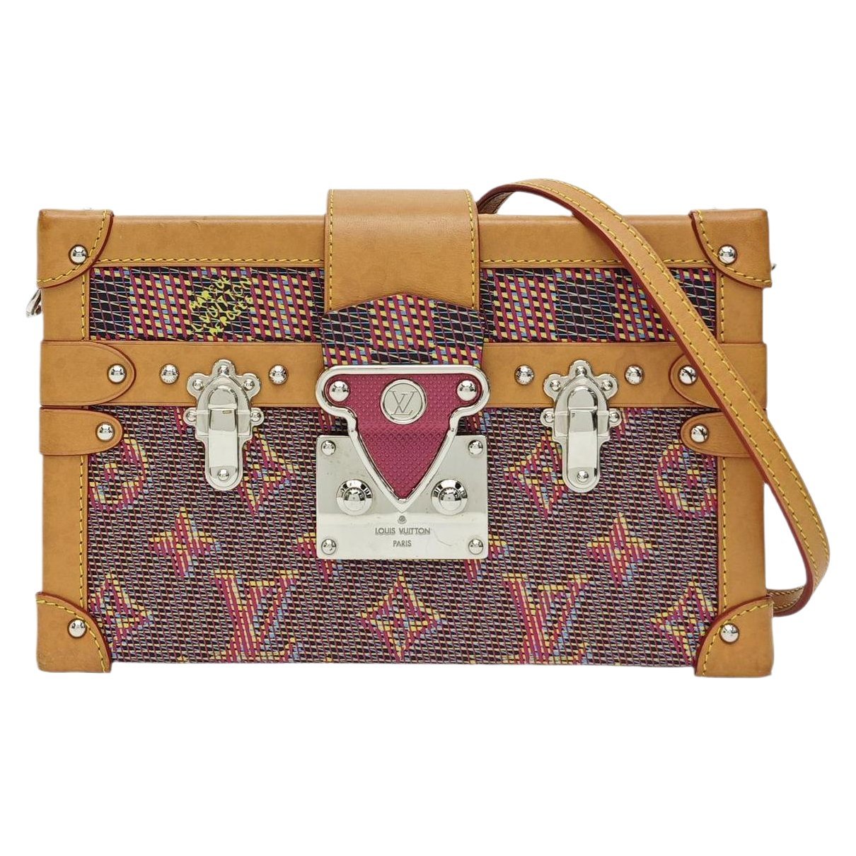 Petite Malle leather handbag