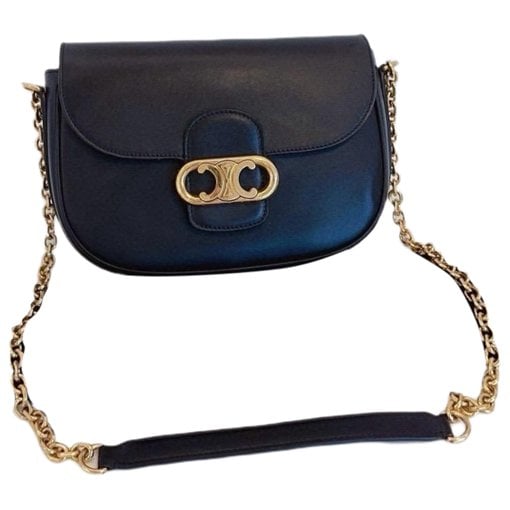 Triomphe Maillon Chain leather handbag