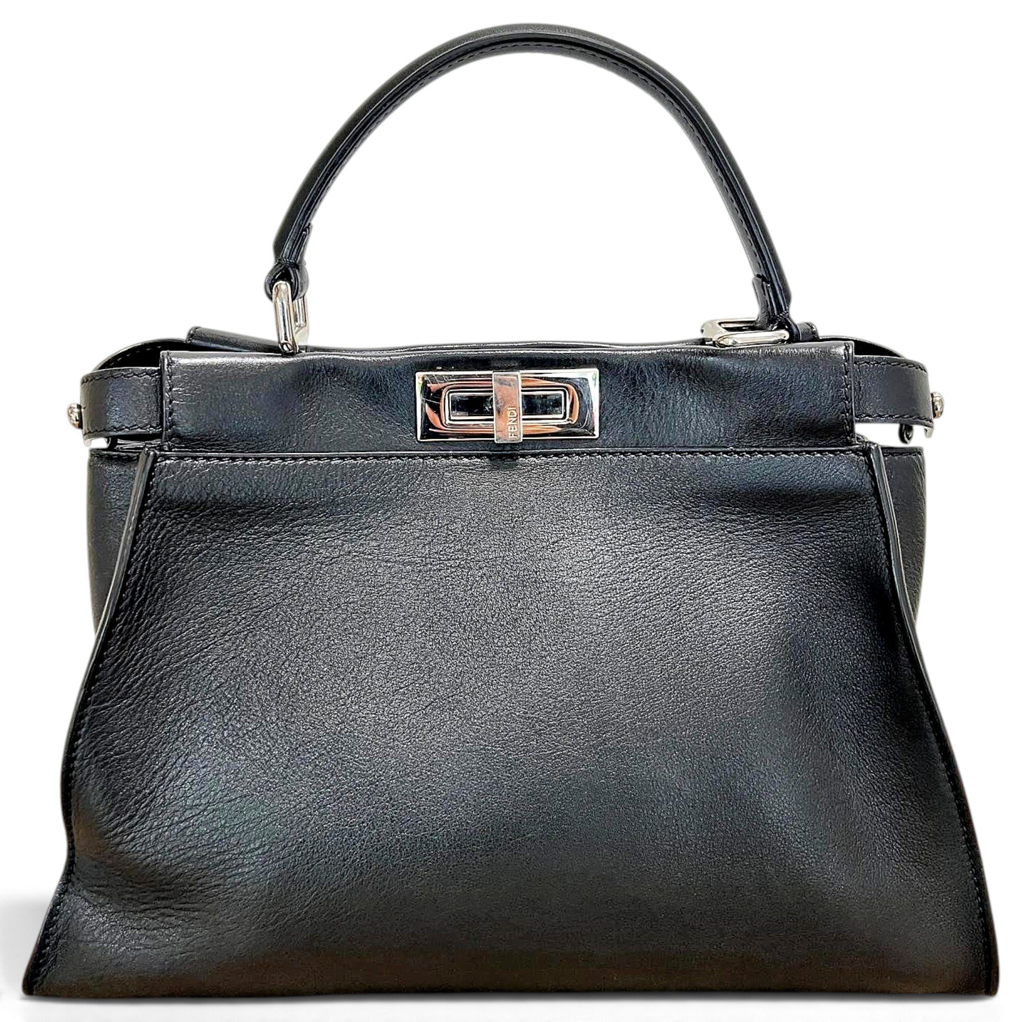 Peekaboo leather handbag