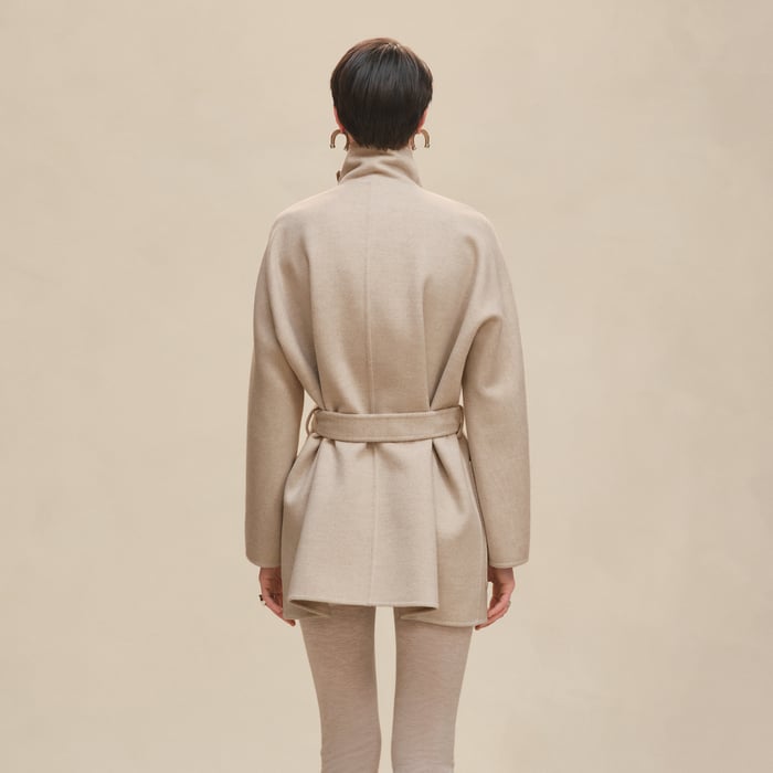 Beige Naturel Cashmere Coat