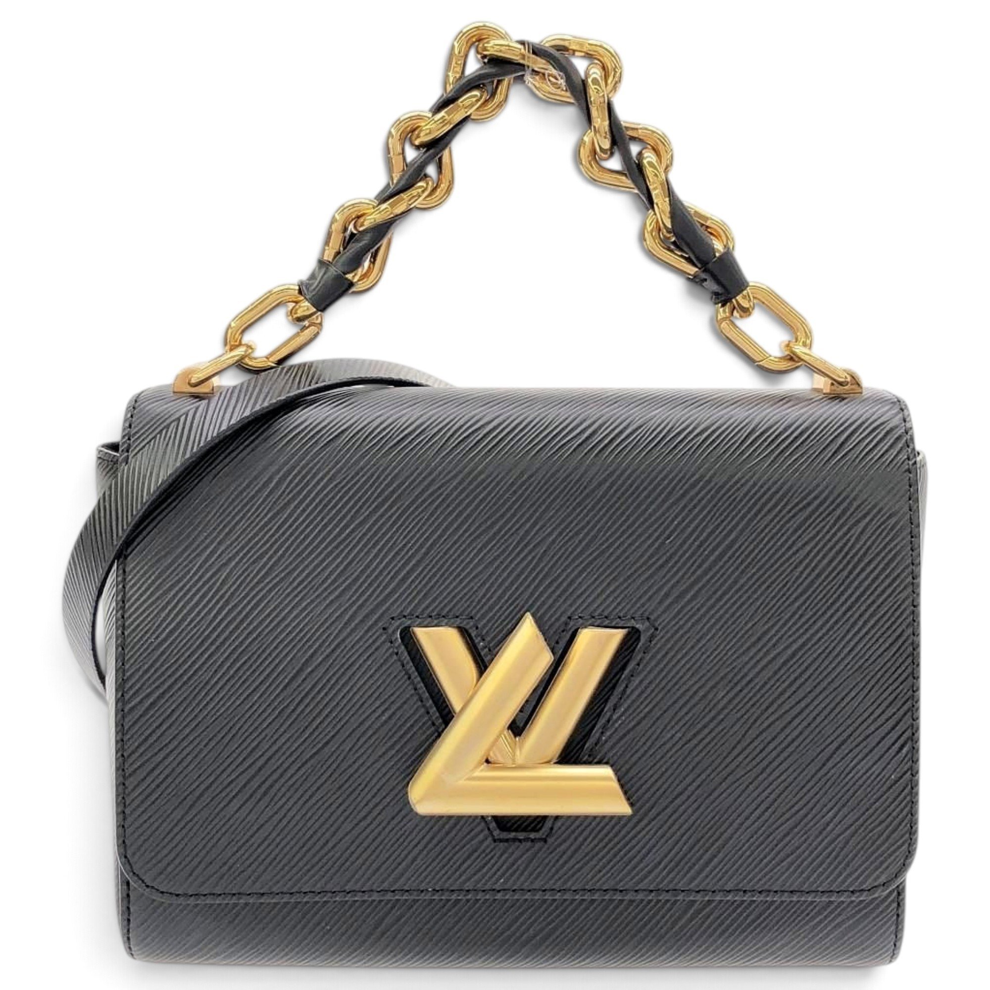 Twist leather handbag