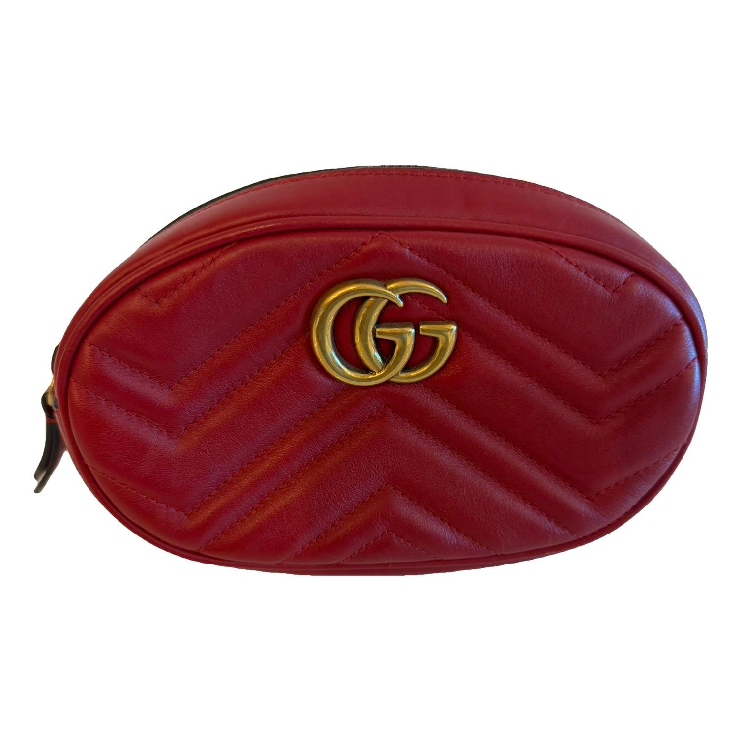 GG Marmont Oval leather handbag
