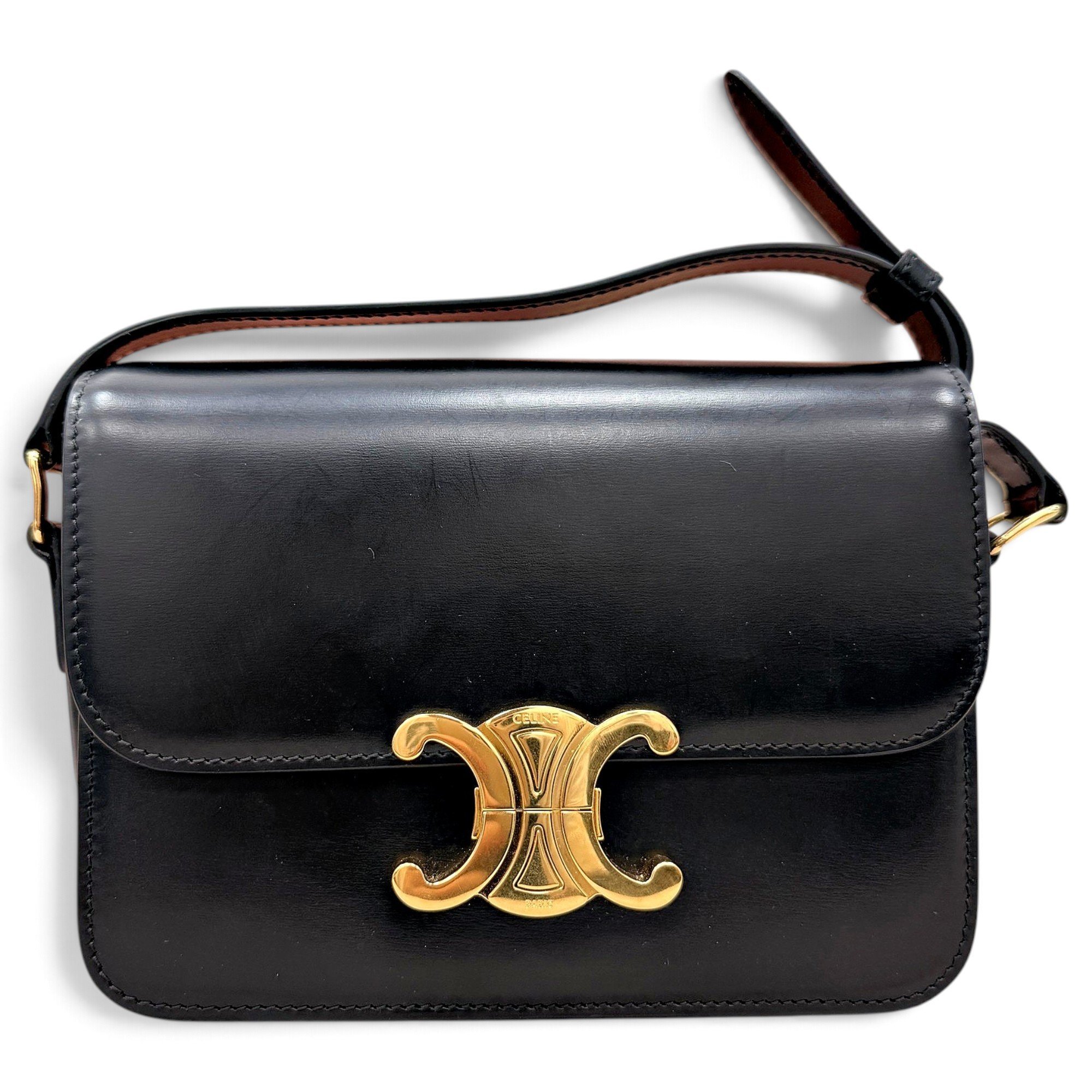 Triomphe leather handbag