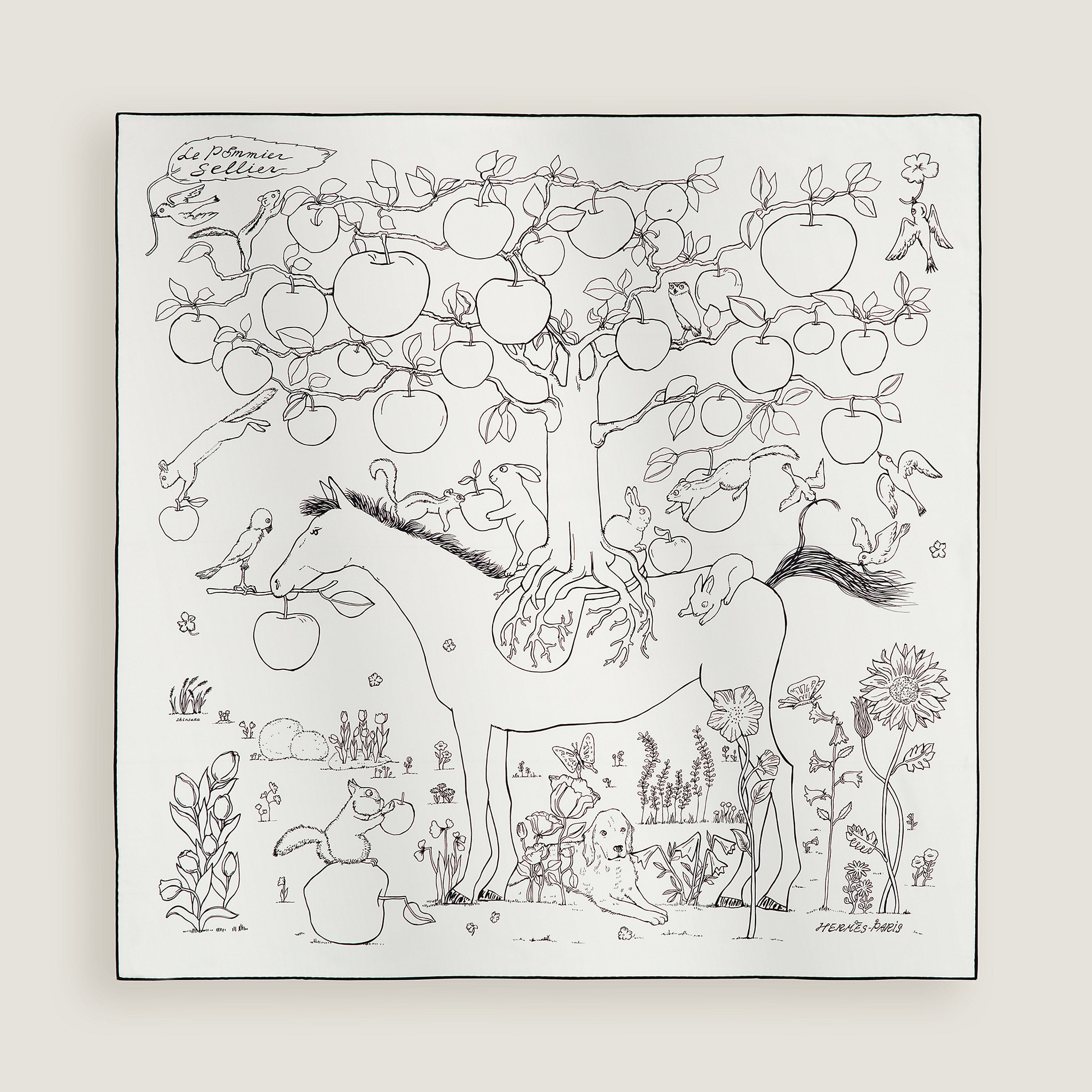Le Pommier Sellier scarf 90