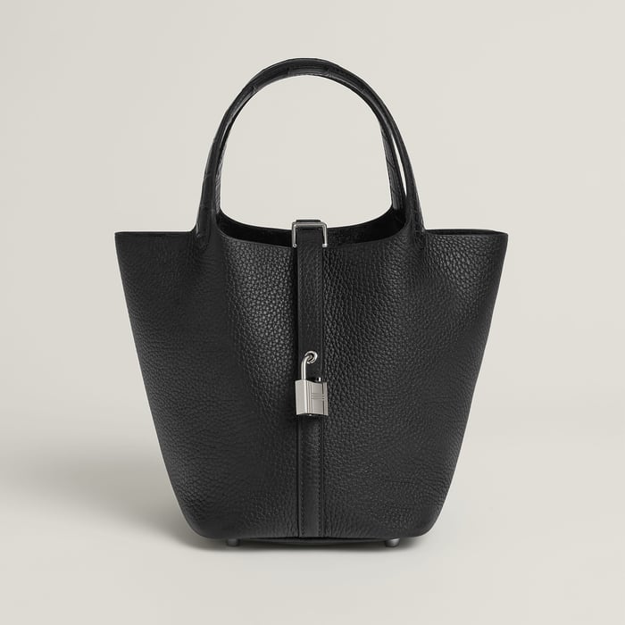 Noir Picotin Lock 18 Bag