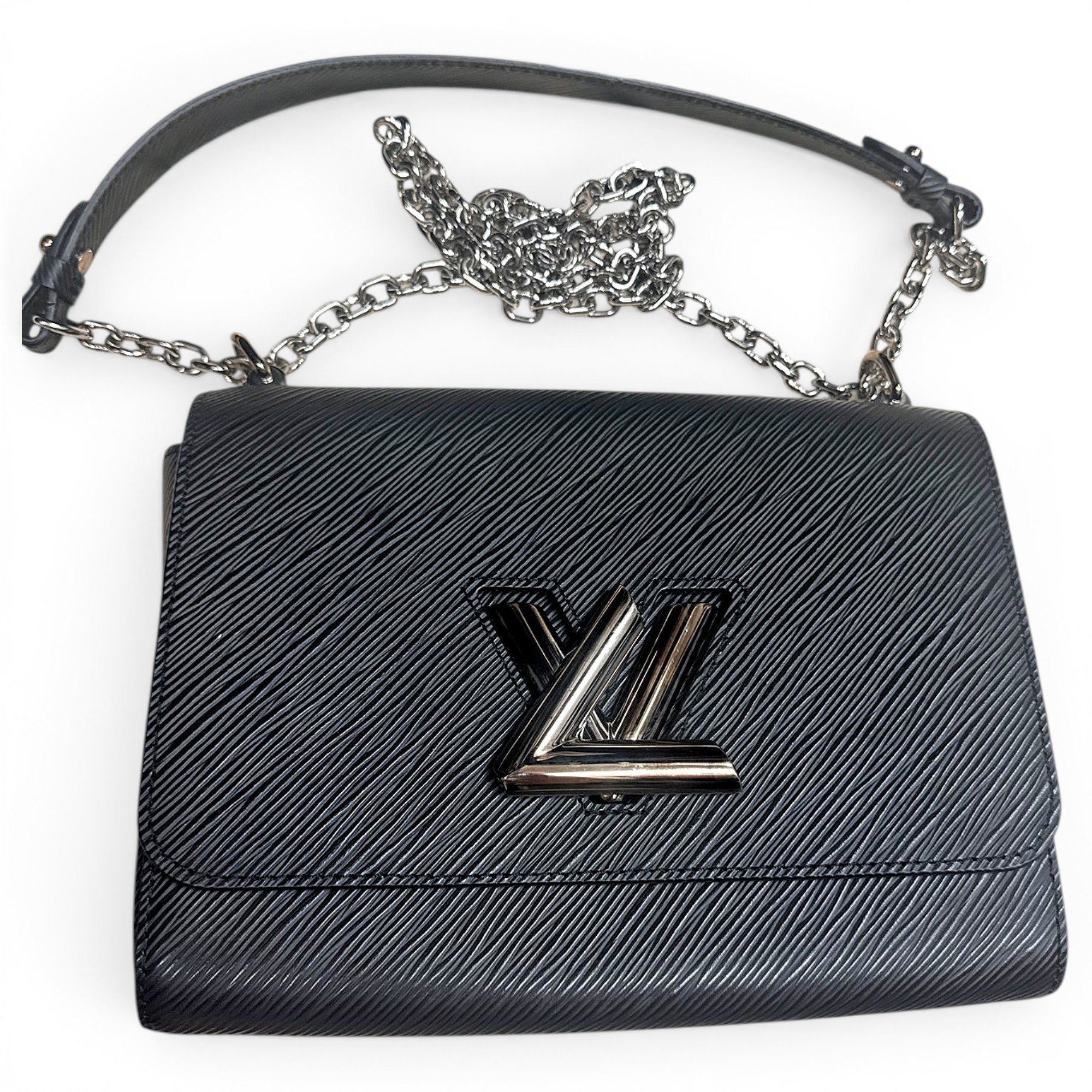Twist leather crossbody bag