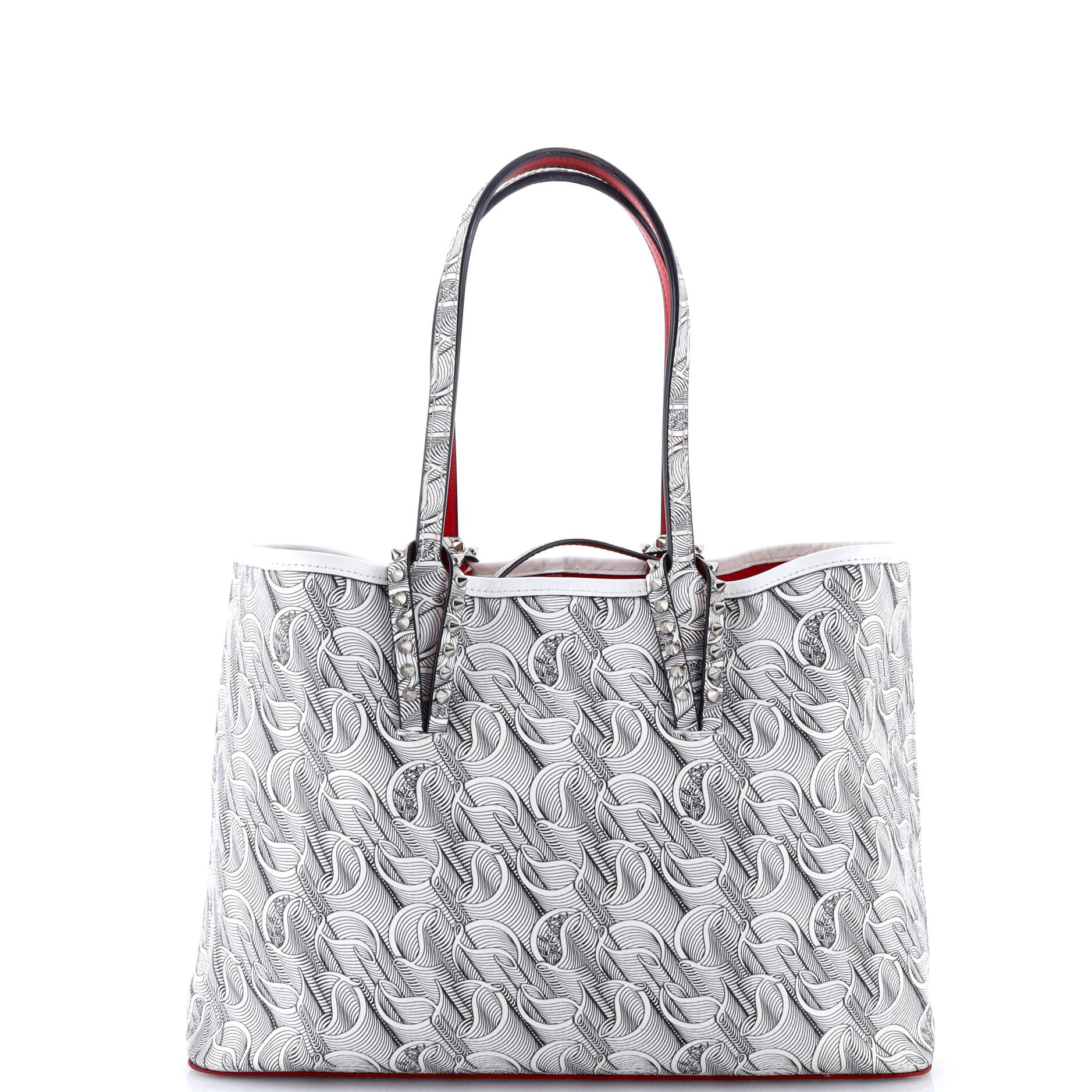 Christian Louboutin Cabata East West Tote CL Monogram Canvas Small