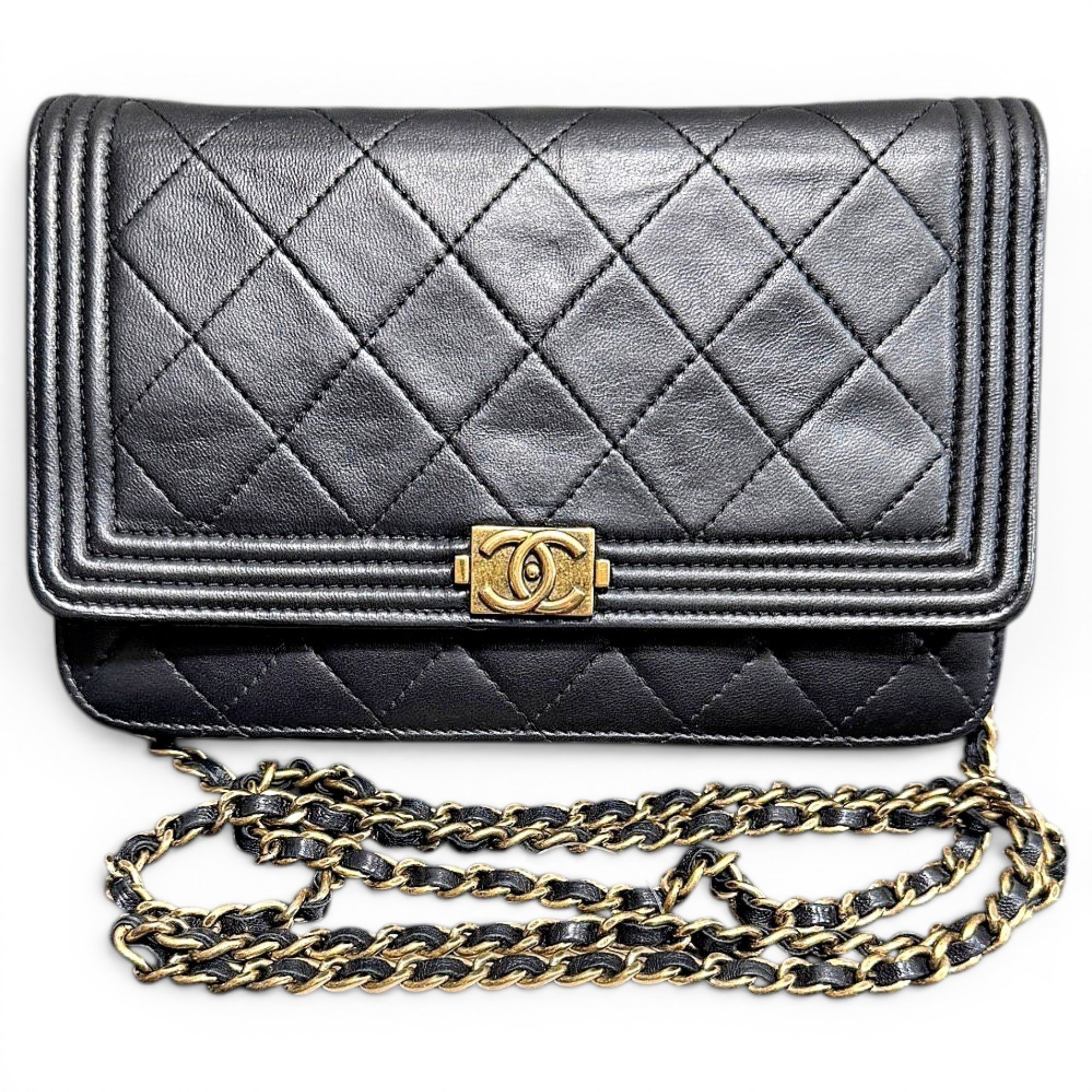 Wallet On Chain Timeless/Classique leather handbag