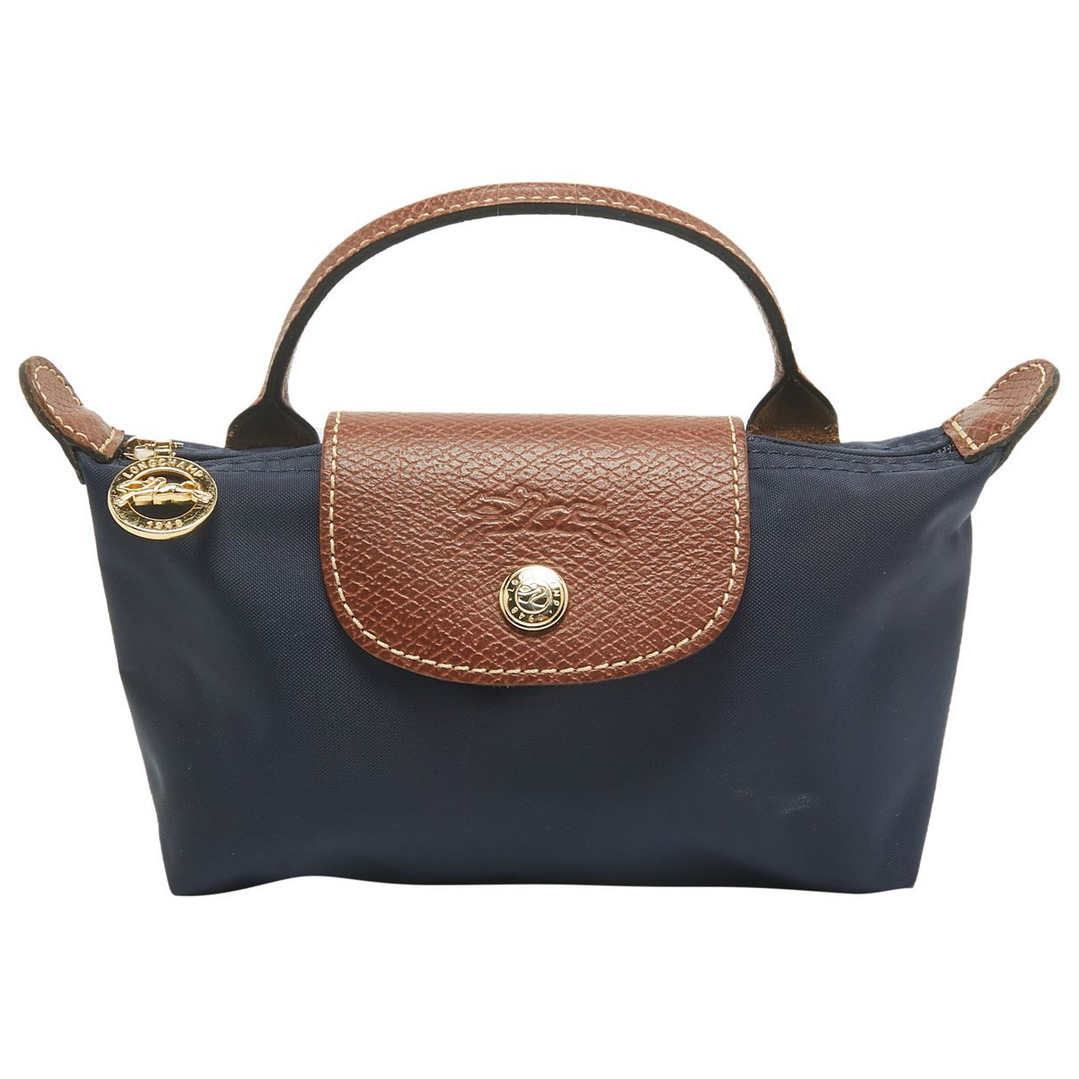 Leather clutch bag