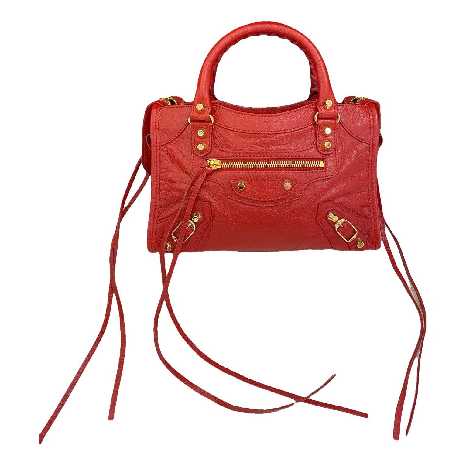 Classic Metalic leather handbag