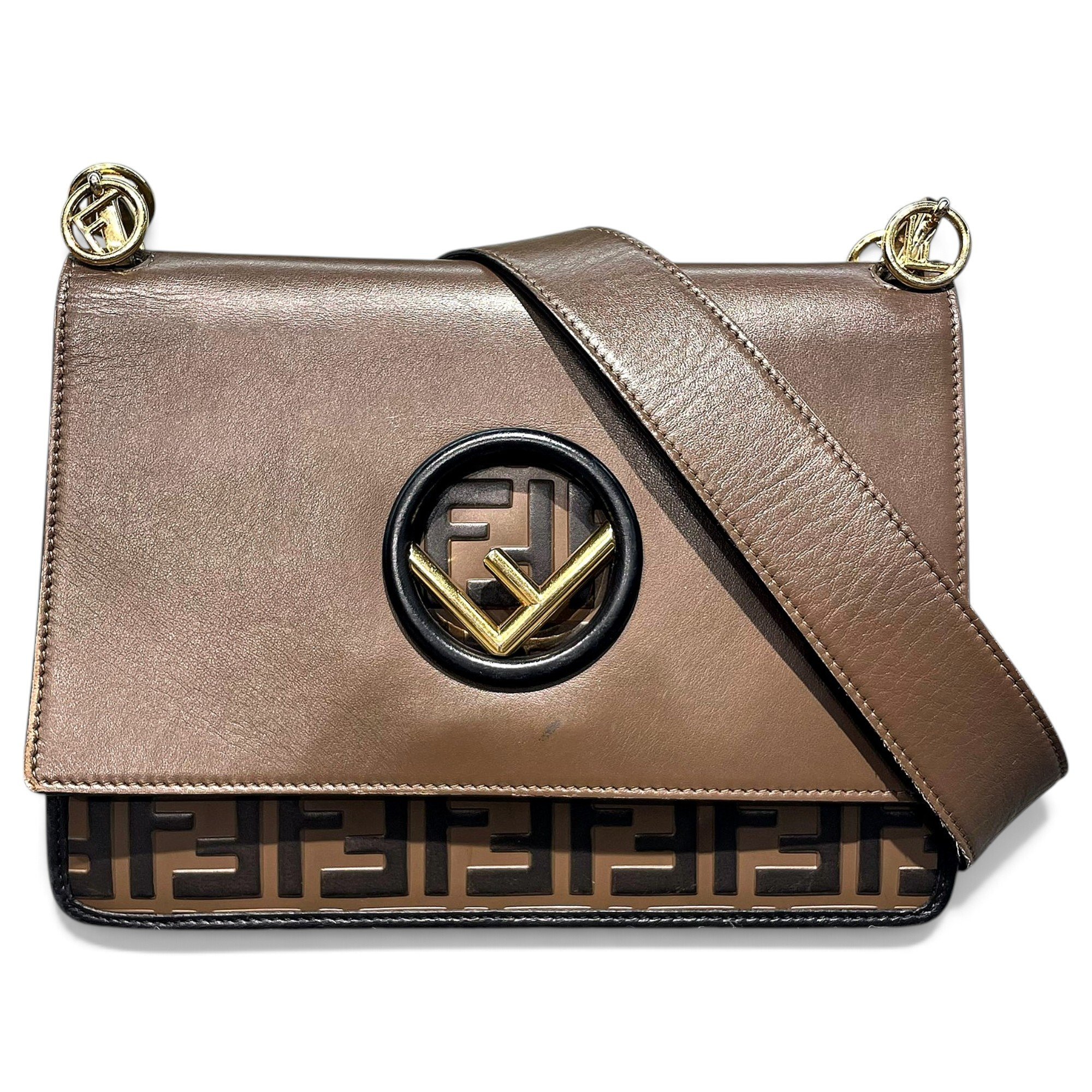 Kan I Logo leather handbag