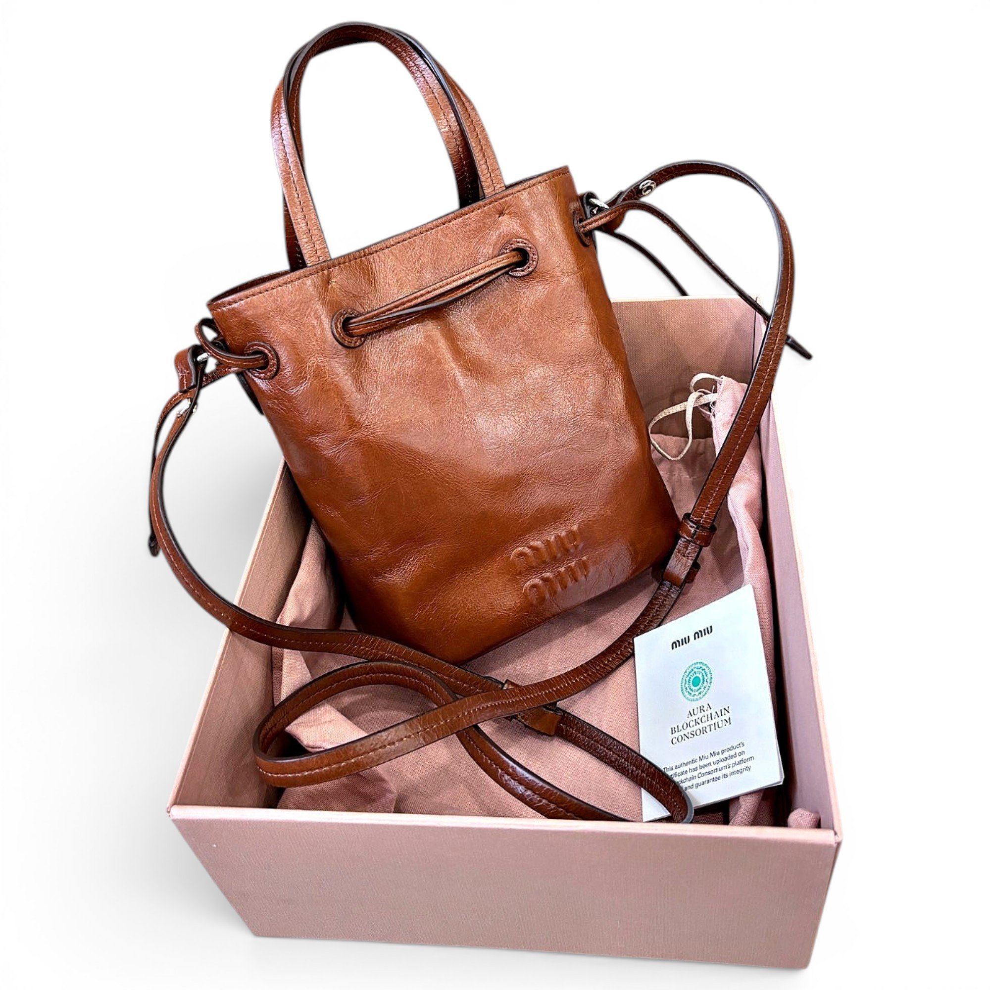 Leather handbag
