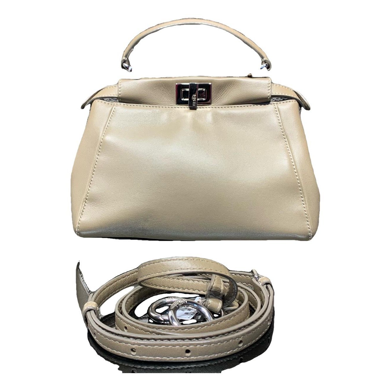 Peekaboo leather handbag