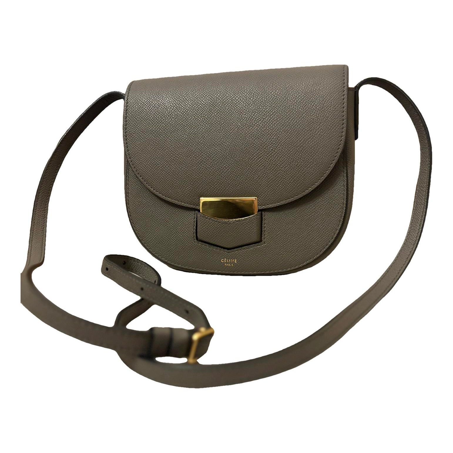 Trotteur leather crossbody bag