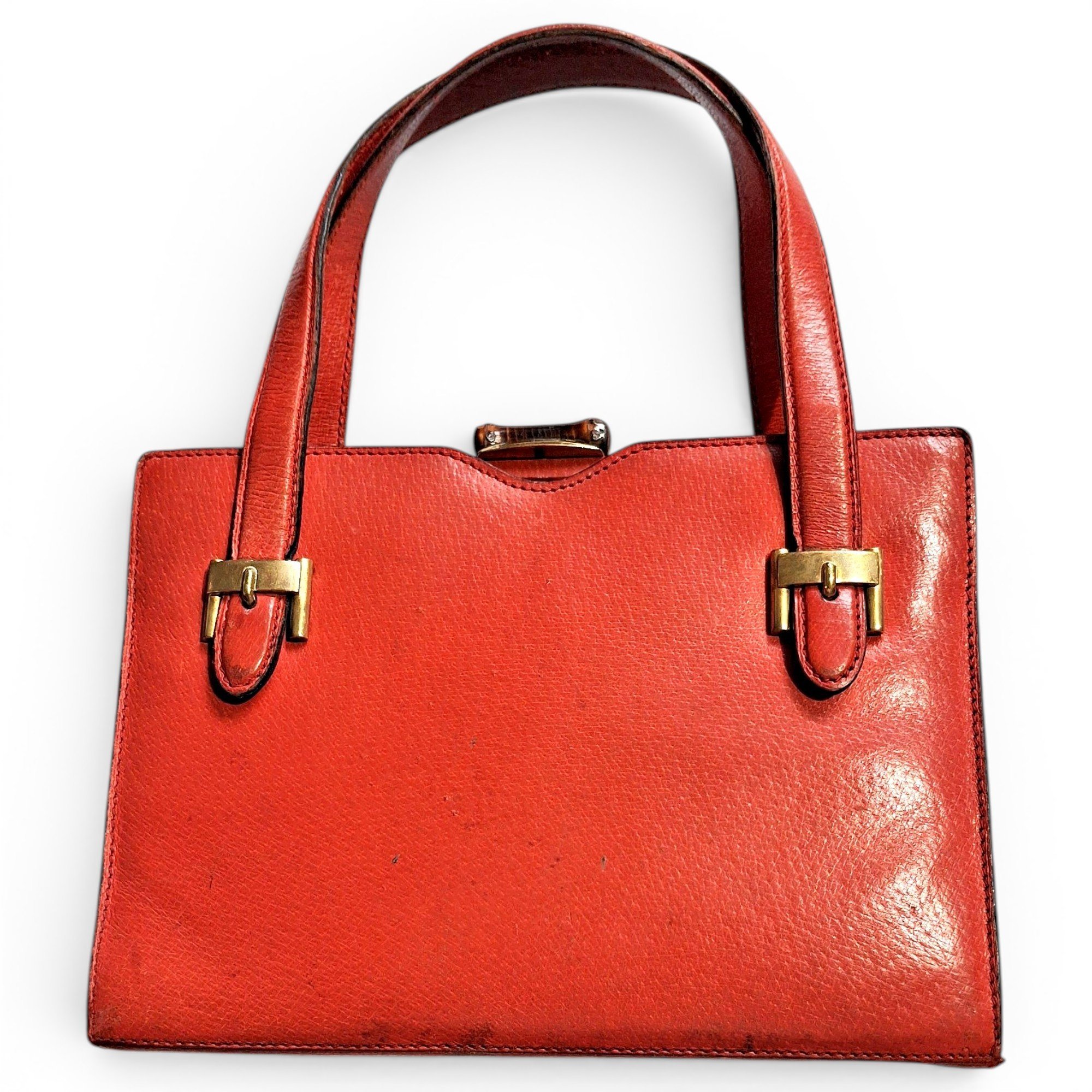 Vintage Bamboo leather handbag
