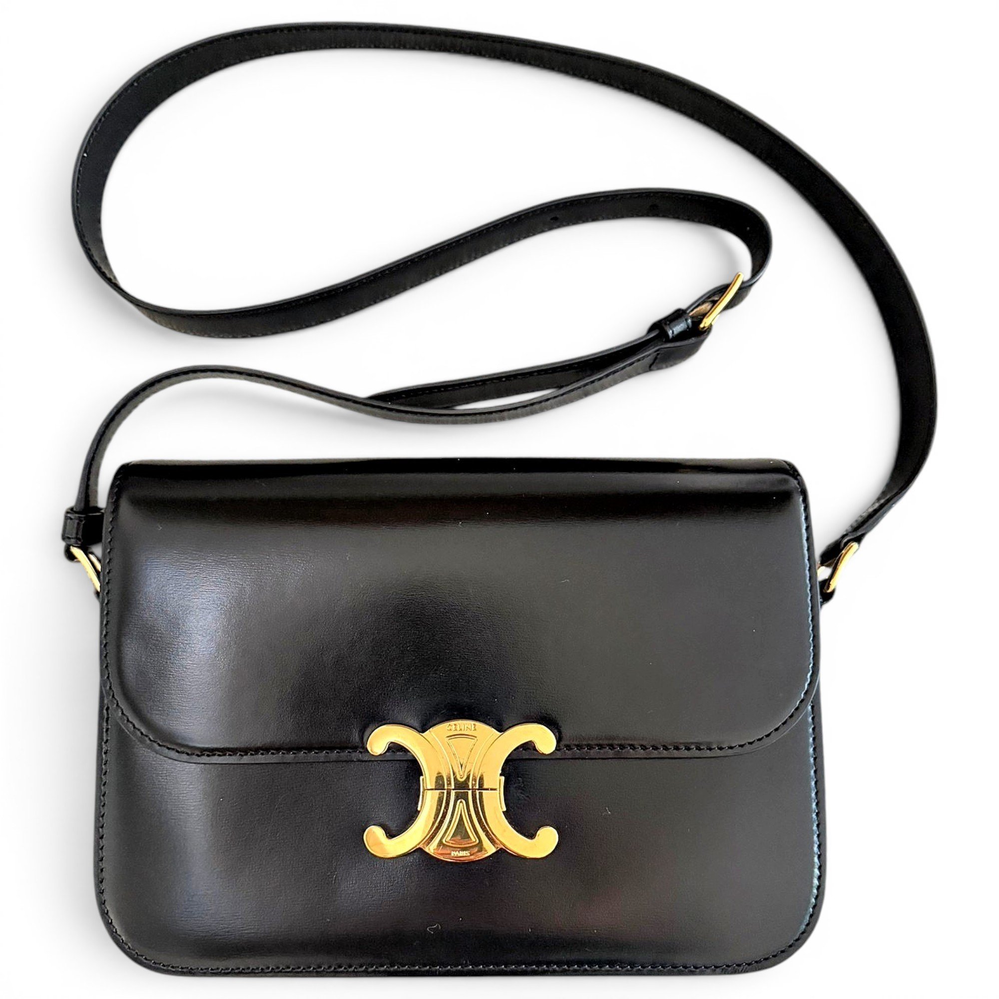 Triomphe leather handbag