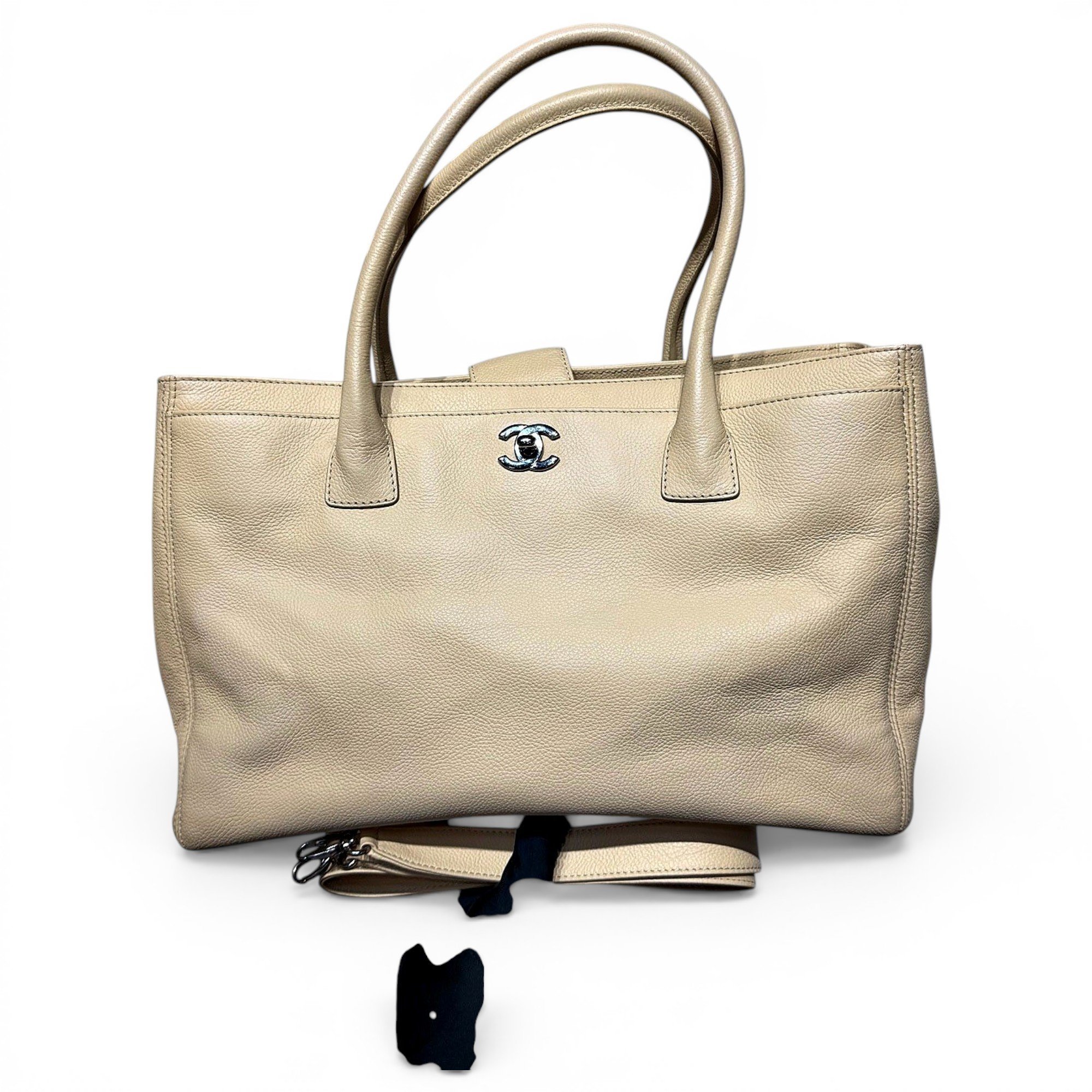 Executive leather tote