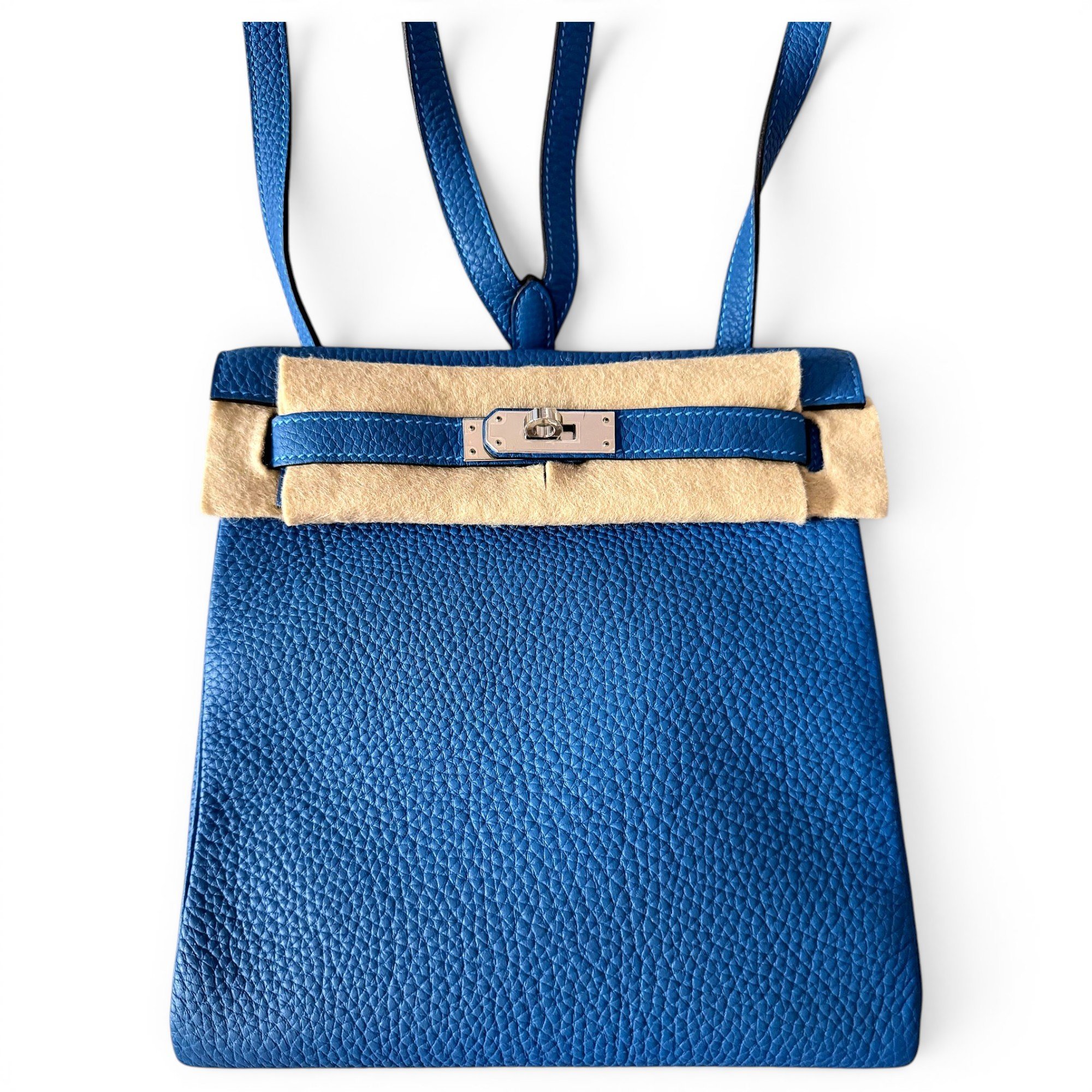 Hermes Kelly Handbag Clemence Leather