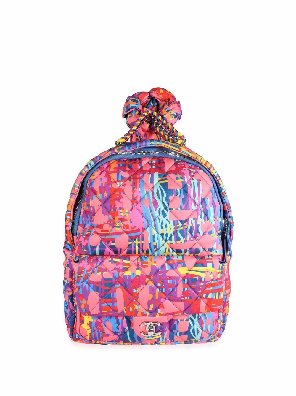 CC diamond-quilted backpack