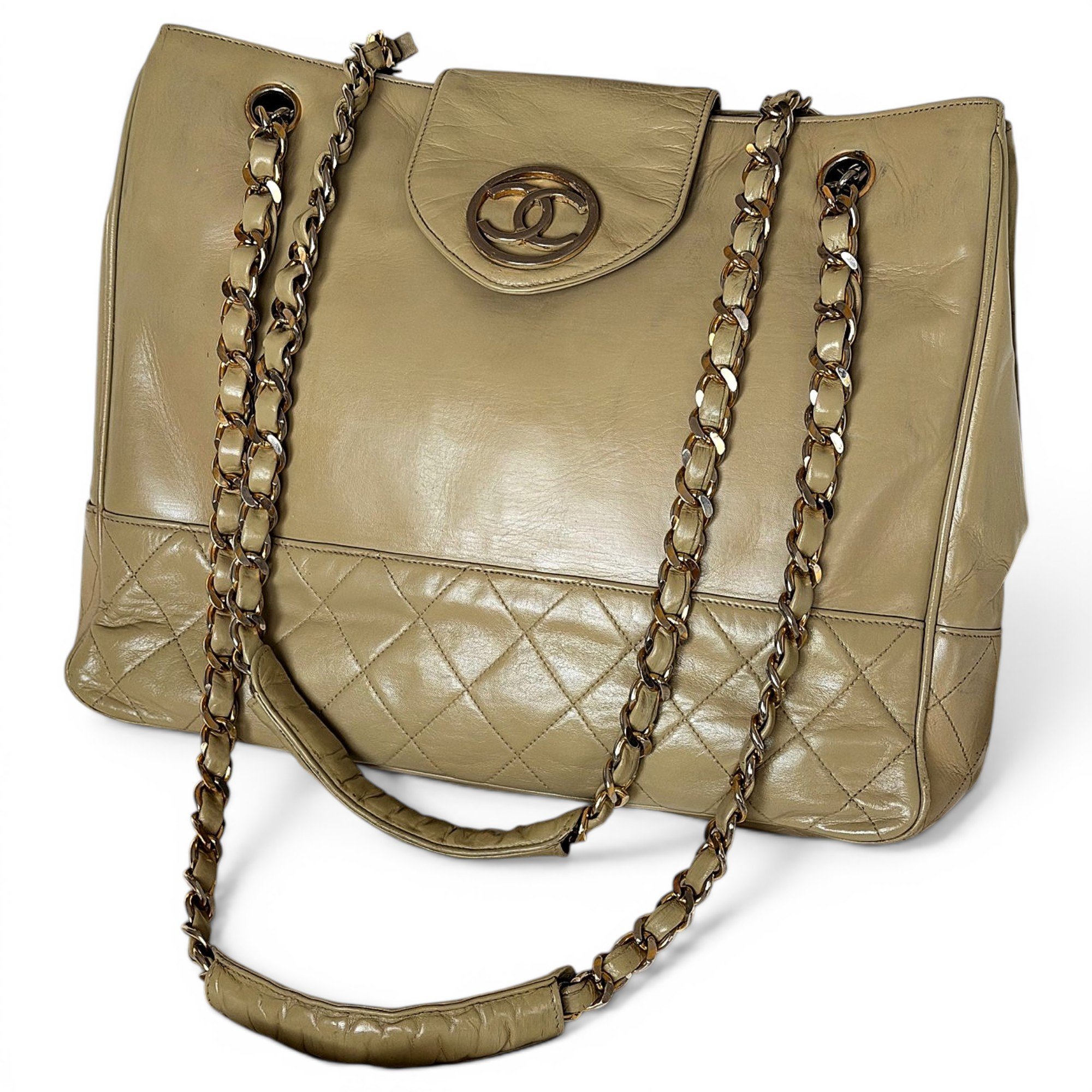 Leather tote