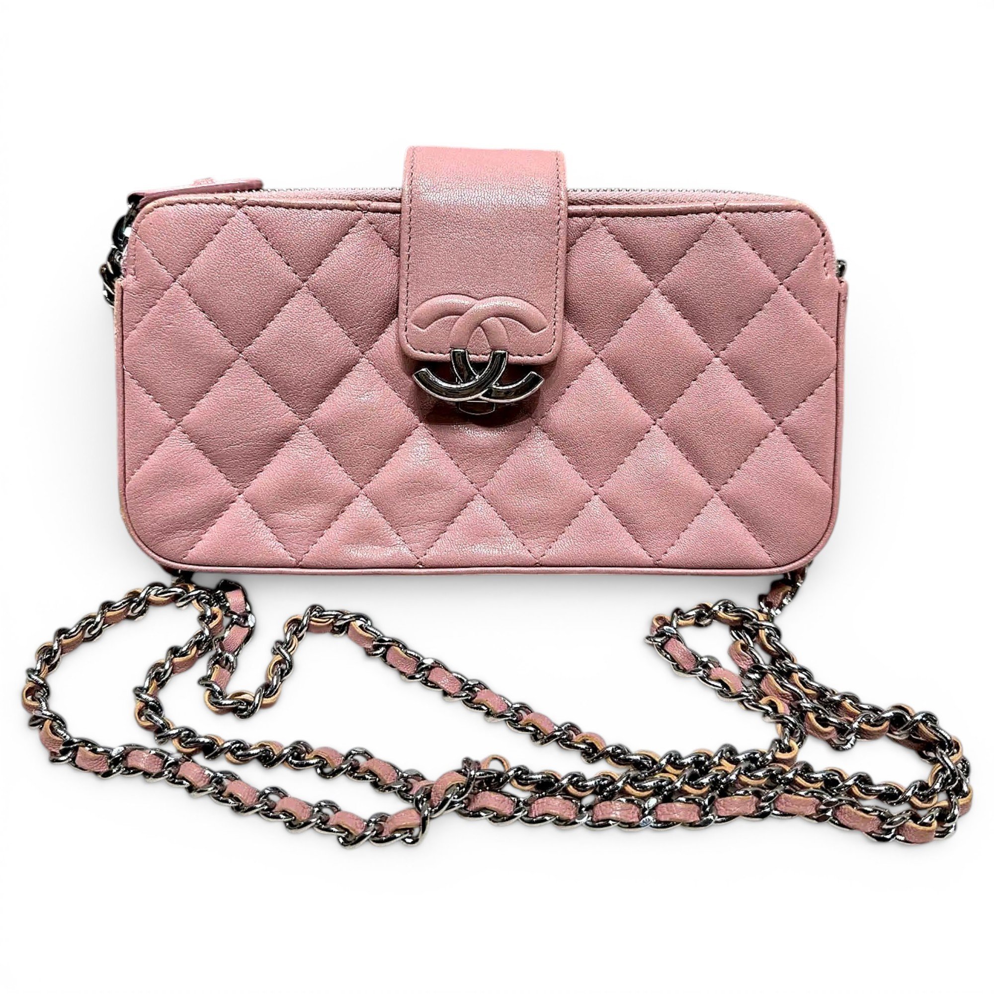 Wallet On Chain Gabrielle leather handbag