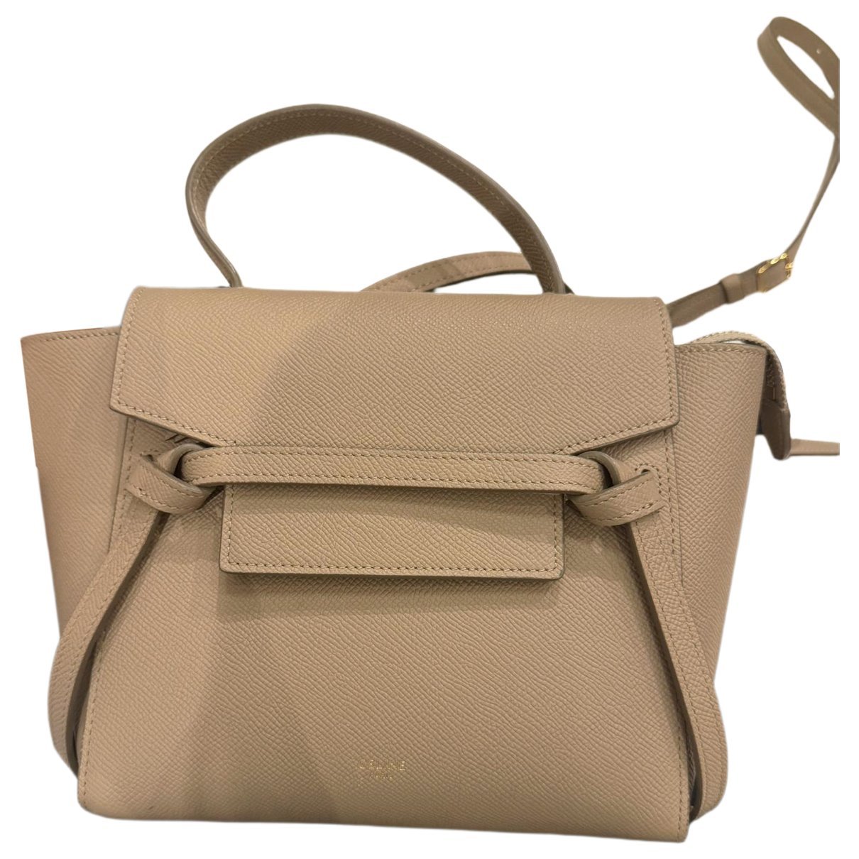 Belt leather handbag