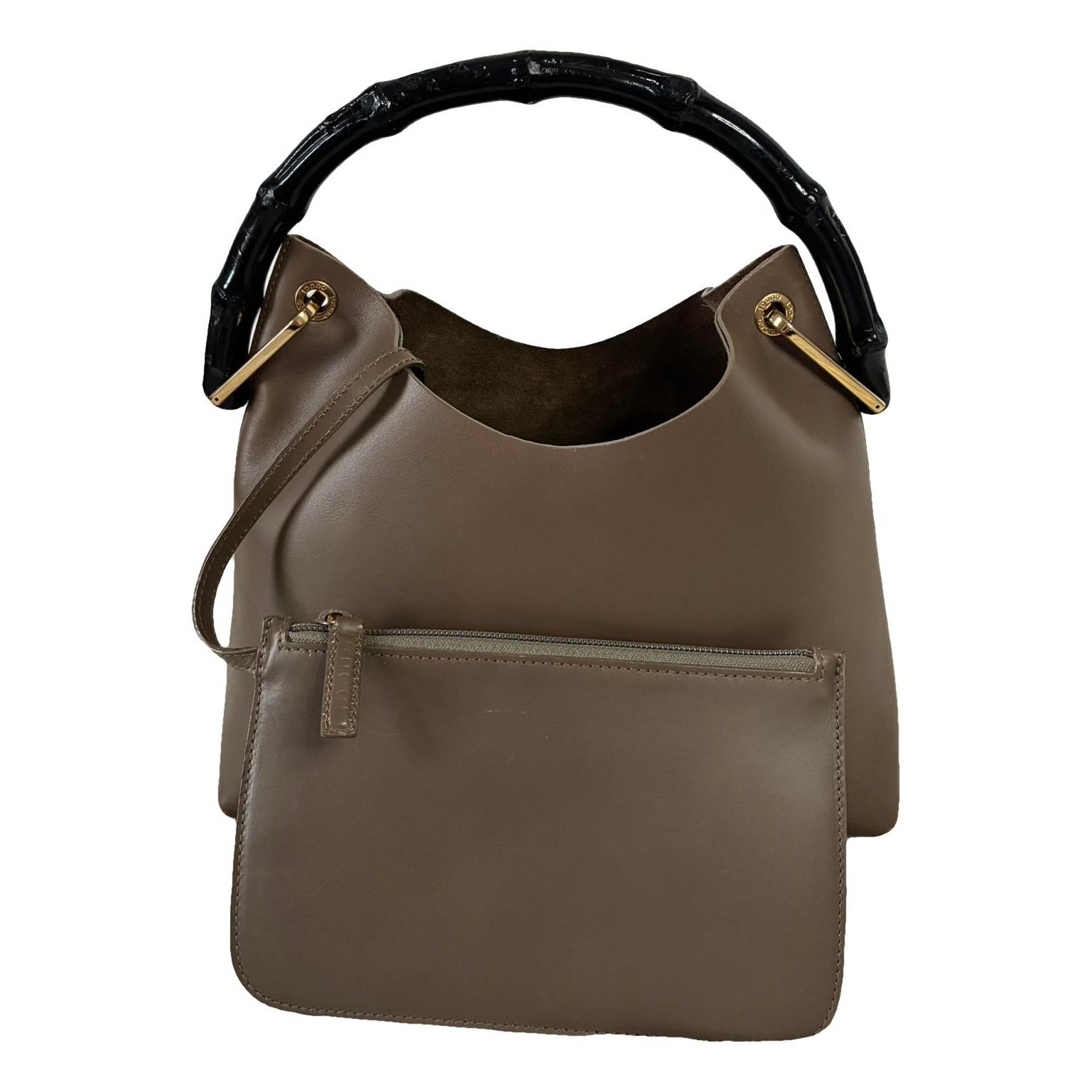 Bamboo leather handbag