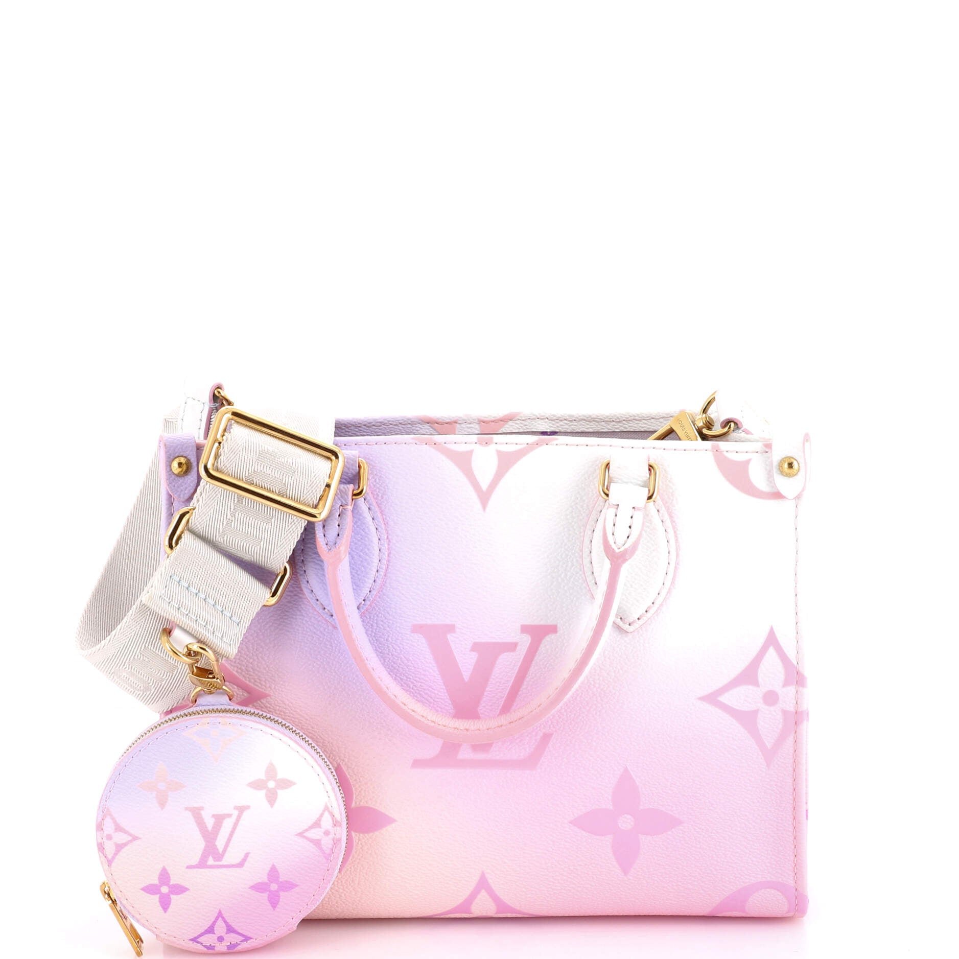 OnTheGo Tote Spring in the City Monogram Giant Canvas PM