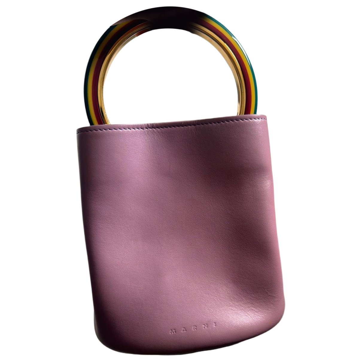 Pannier leather handbag