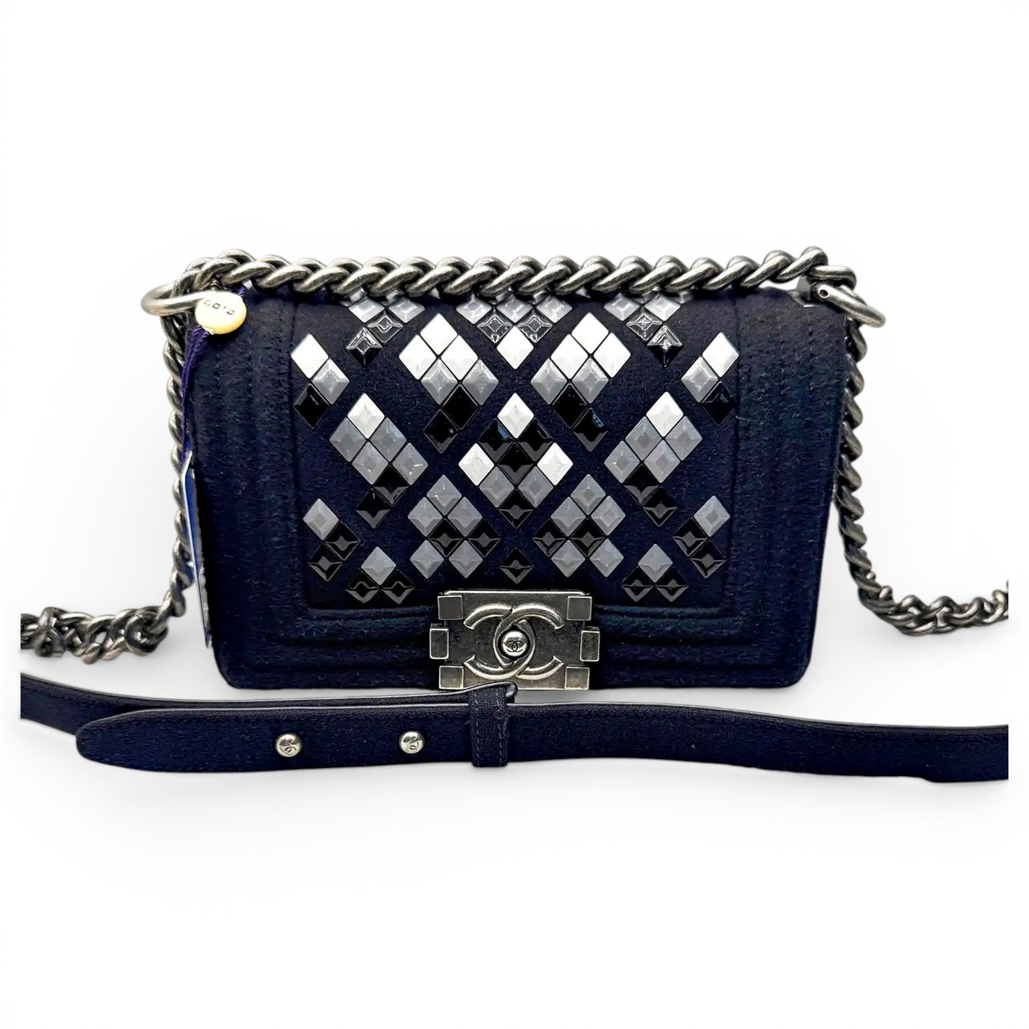 Boy tweed handbag